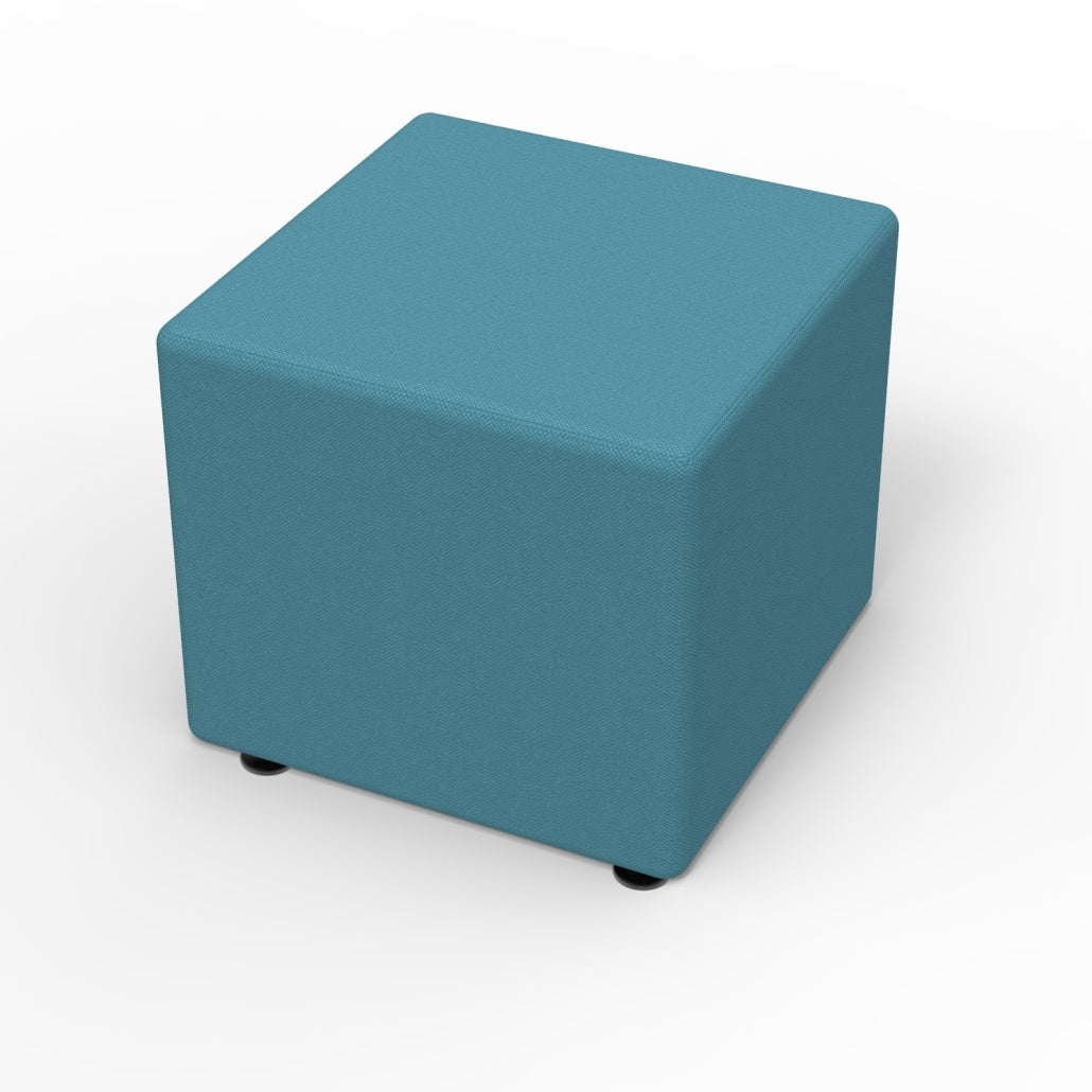 Marco Sonik Ottoman Soft Seating Square Flat Base Stool 18" Seat Height (LF1521 - G1) - SchoolOutlet