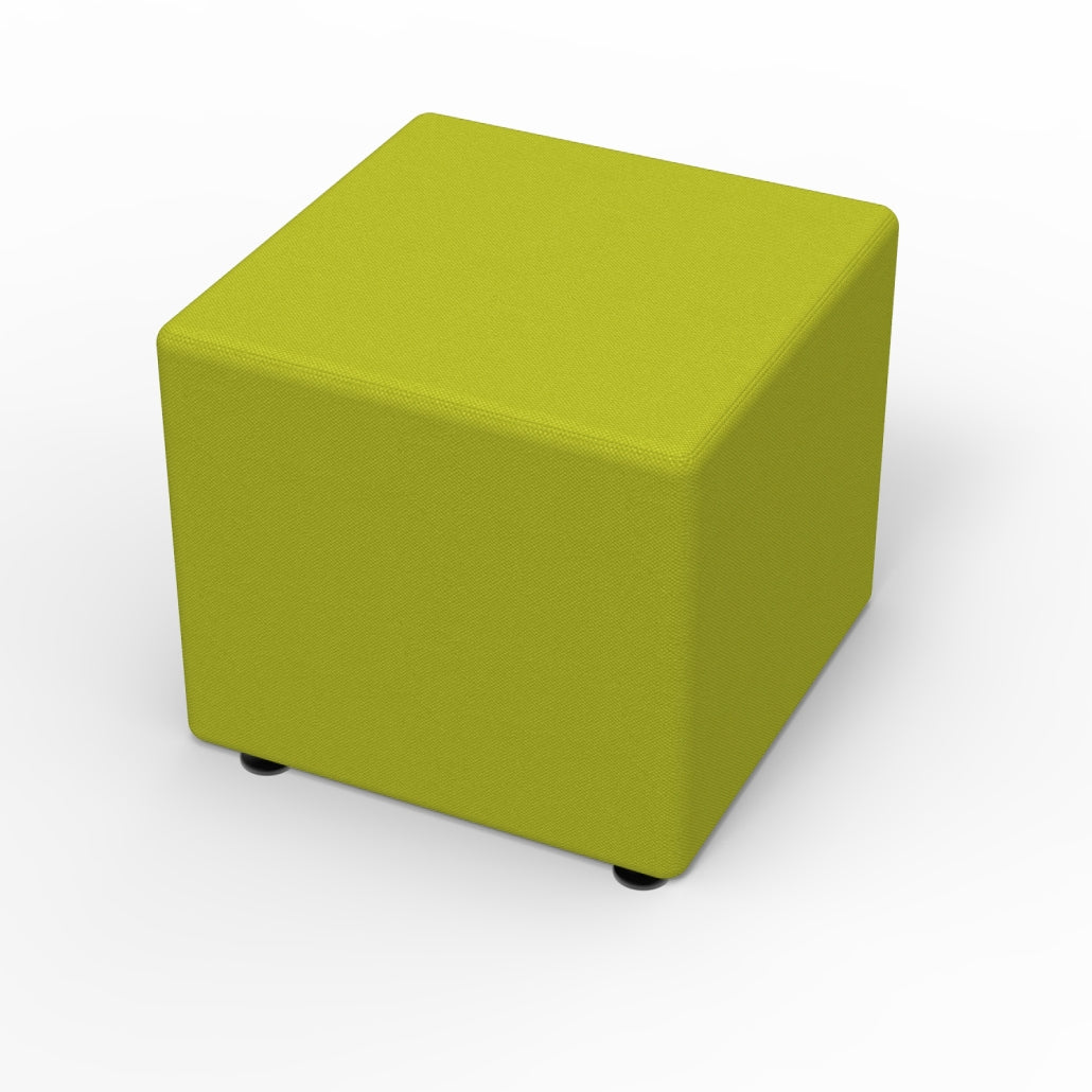 Marco Sonik Ottoman Soft Seating Square Flat Base Stool 18" Seat Height (LF1521 - G1) - SchoolOutlet
