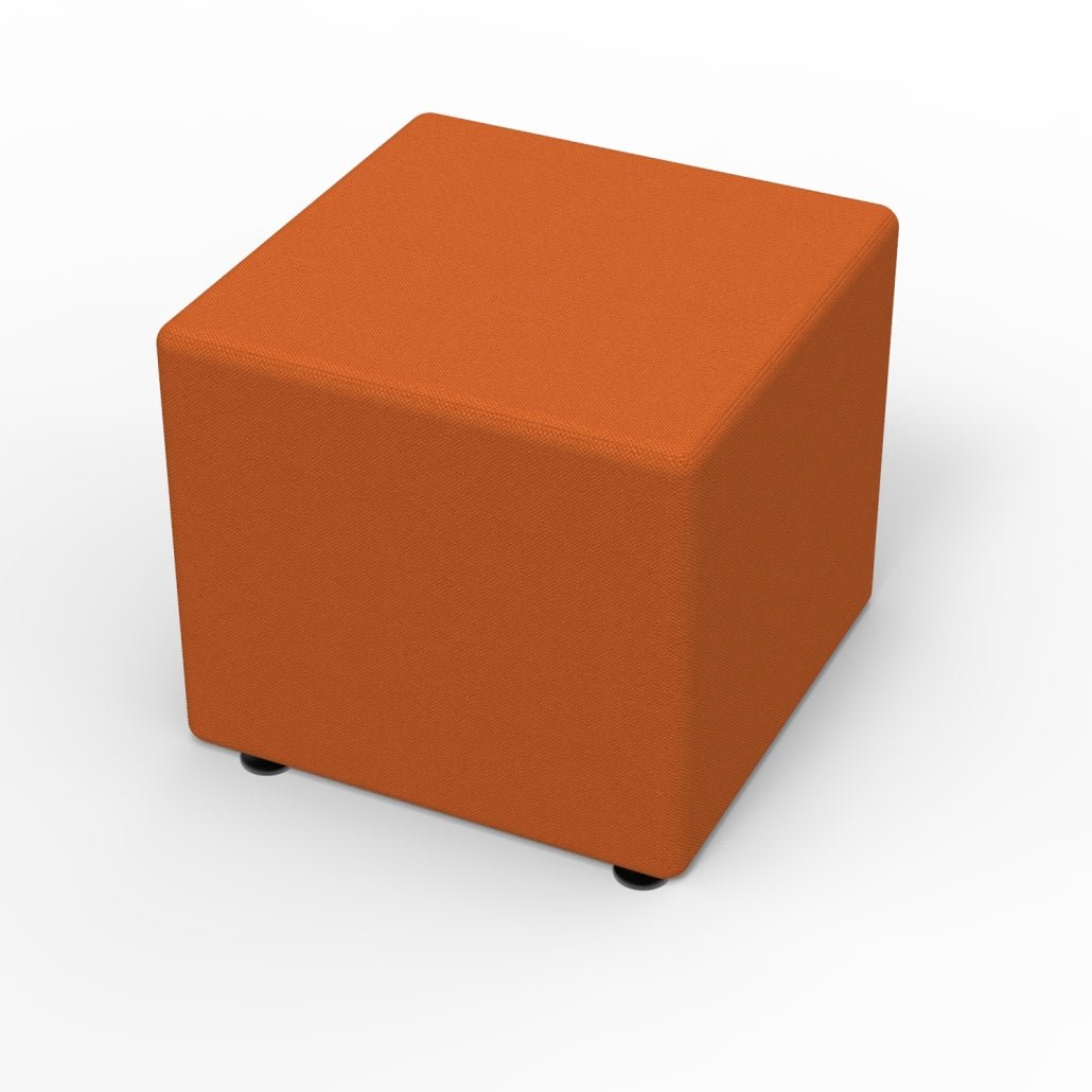 Marco Sonik Ottoman Soft Seating Square Flat Base Stool 18" Seat Height (LF1521 - G1) - SchoolOutlet