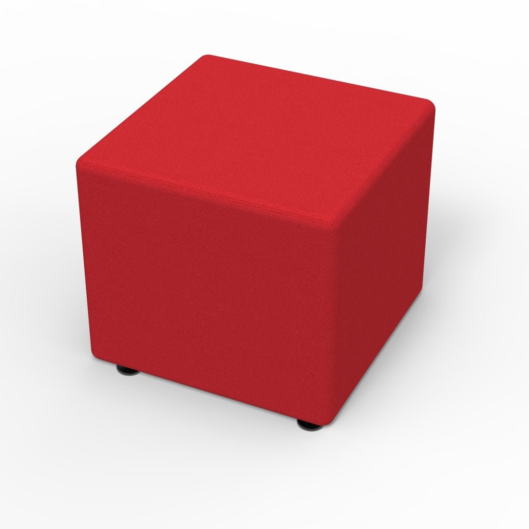 Marco Sonik Ottoman Soft Seating Square Flat Base Stool 18" Seat Height (LF1521 - G1) - SchoolOutlet