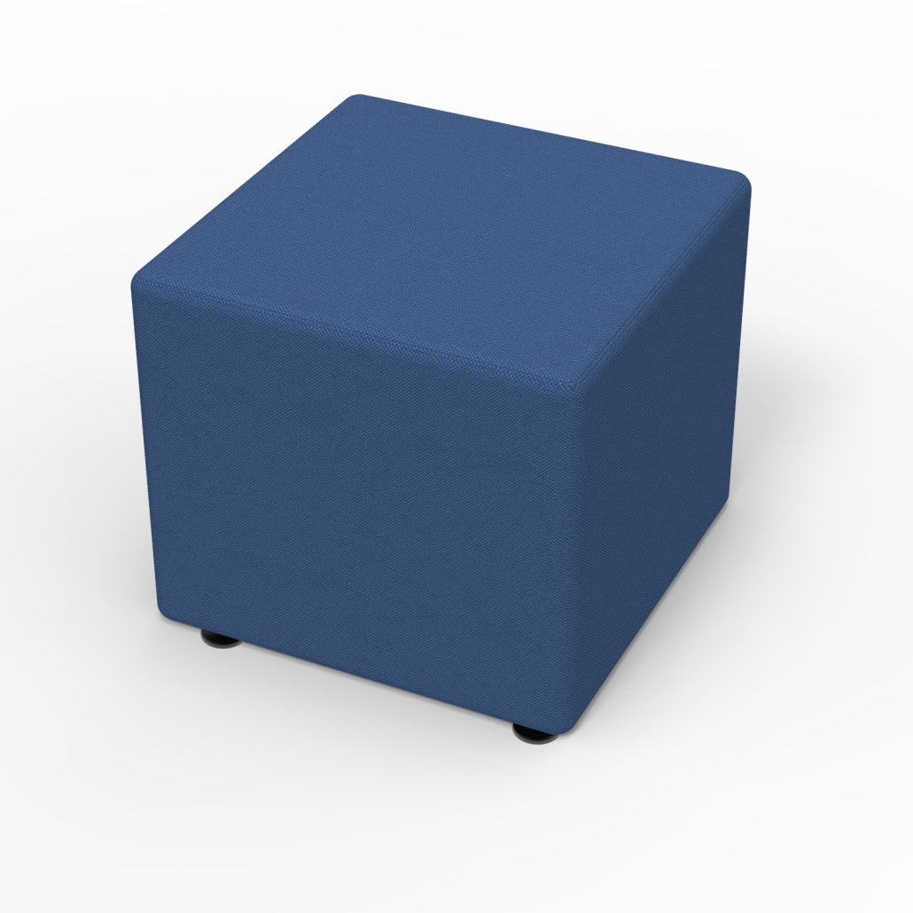 Marco Sonik Ottoman Soft Seating Square Flat Base Stool 18" Seat Height (LF1521 - G1) - SchoolOutlet