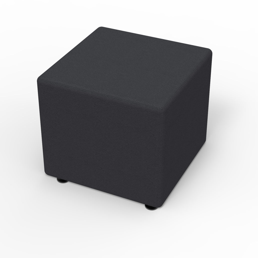 Marco Sonik Ottoman Soft Seating Square Flat Base Stool 18" Seat Height (LF1521 - G1) - SchoolOutlet