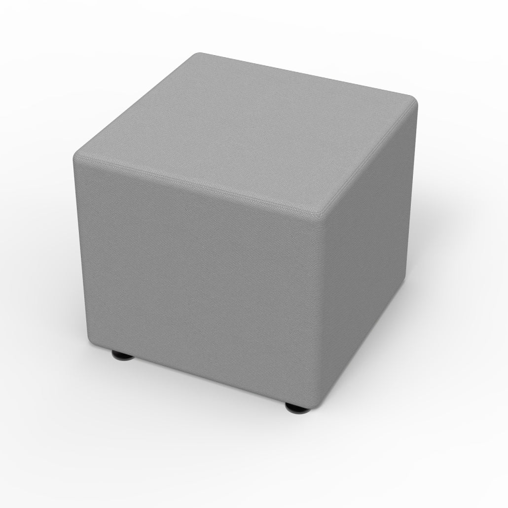 Marco Sonik Ottoman Soft Seating Square Flat Base Stool 18" Seat Height (LF1521 - G1) - SchoolOutlet