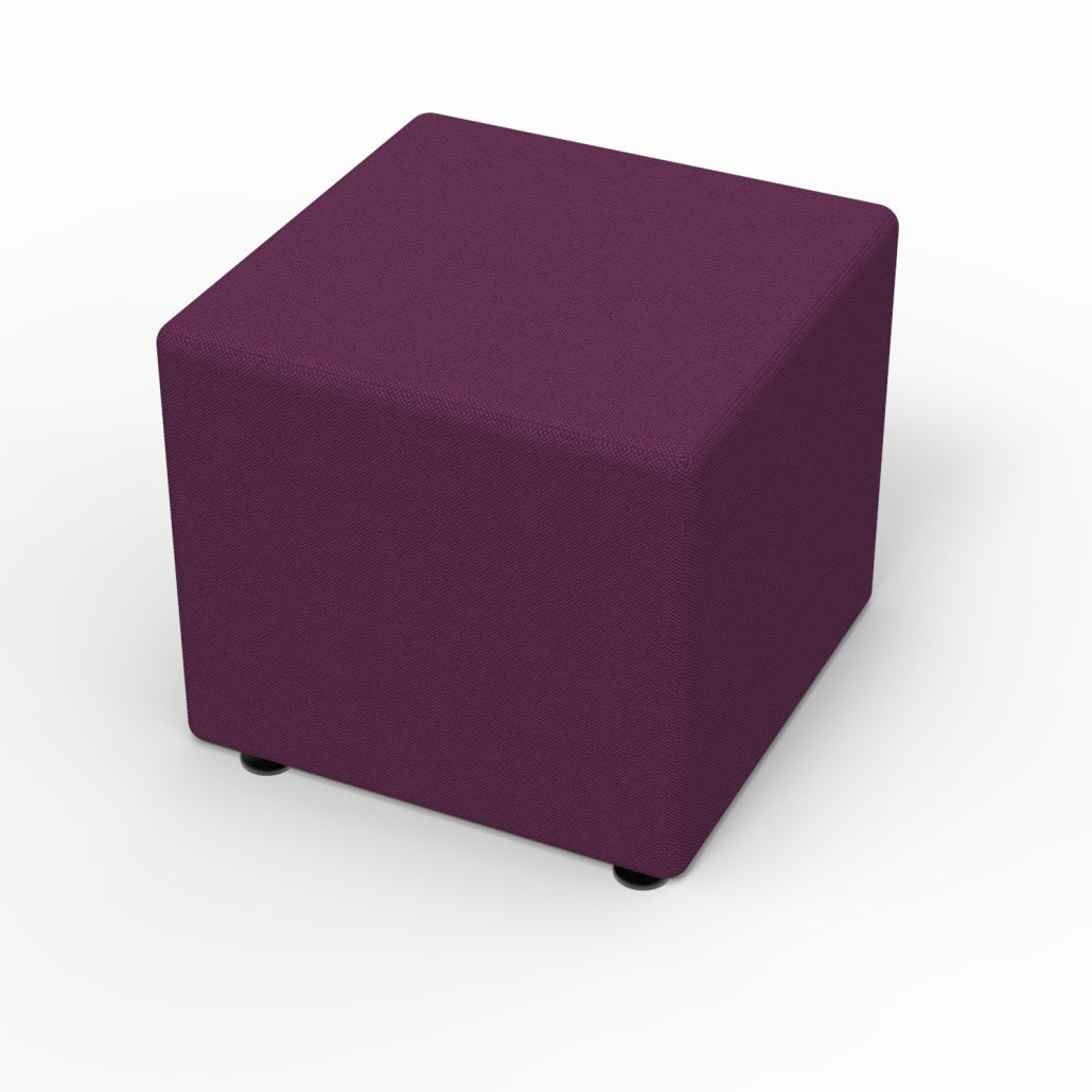 Marco Sonik Ottoman Soft Seating Square Flat Base Stool 18" Seat Height (LF1521 - G1) - SchoolOutlet