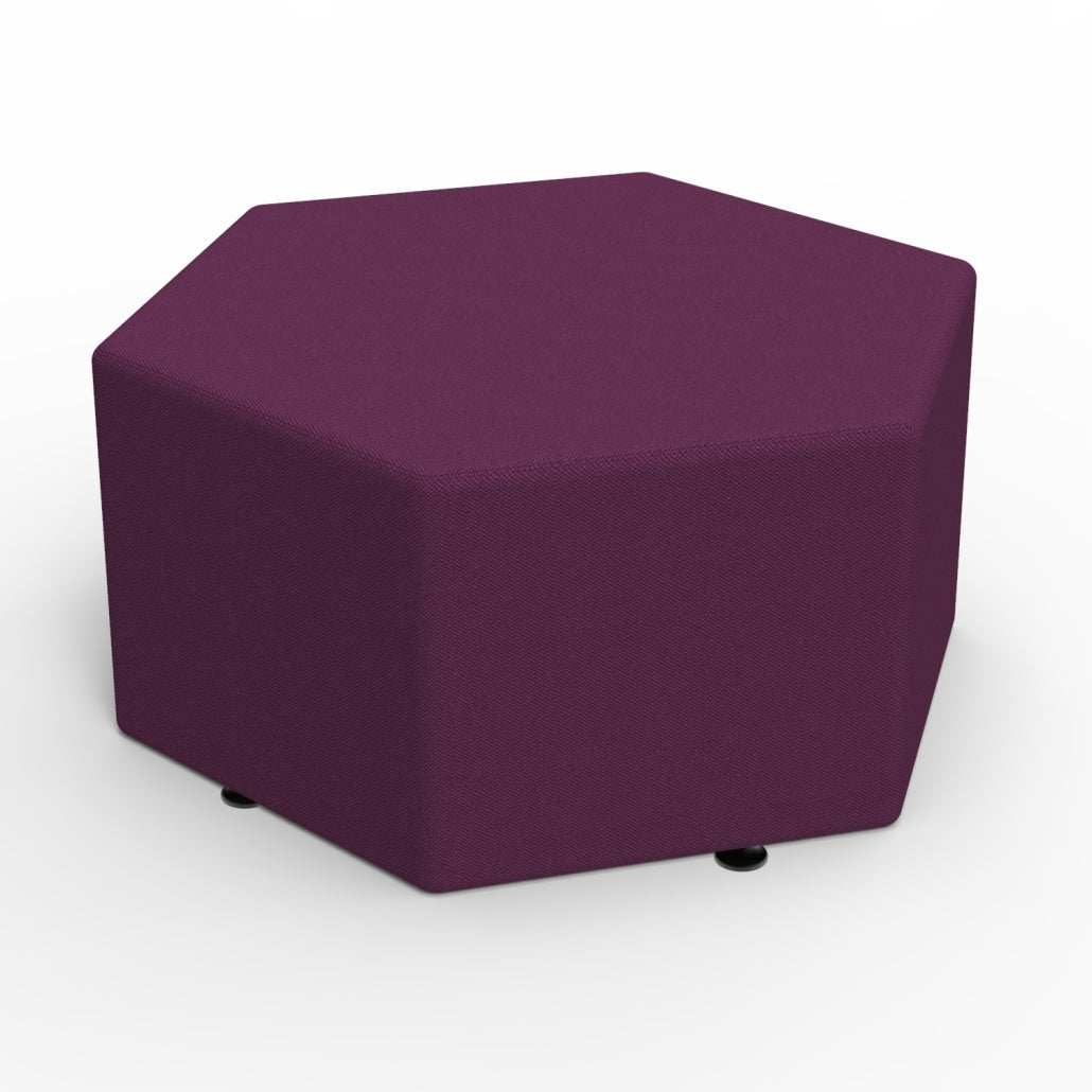 Marco Sonik Soft Seating Hexagon Bench 18" Seat Height (LF1531 - G1) - SchoolOutlet