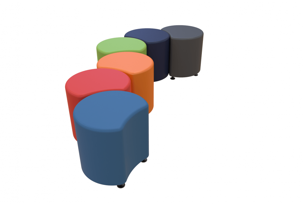 Marco Sonik Soft Seating Petal Stool - 18" W x 18" H (LF1541 - G1) - SchoolOutlet