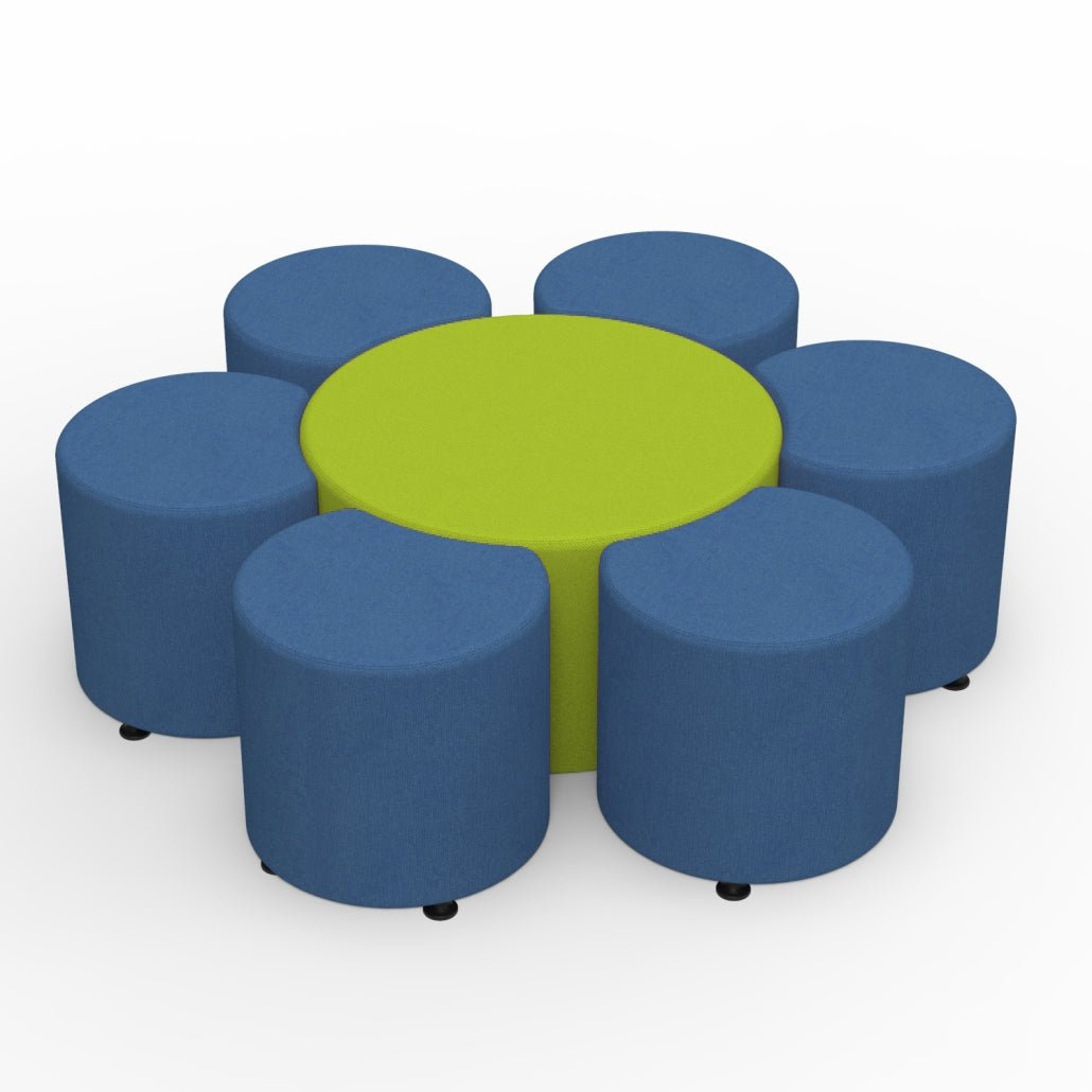 Marco Sonik Soft Seating Petal Stool - 18" W x 18" H (LF1541 - G1) - SchoolOutlet