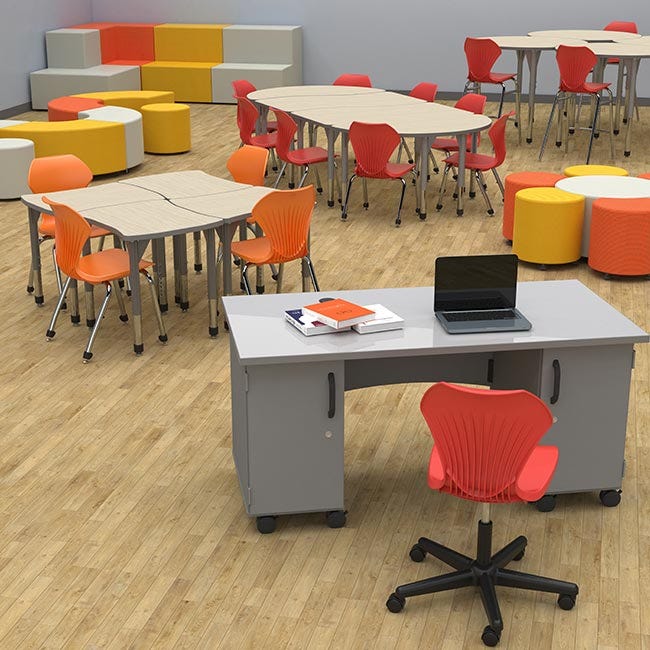 Marco Sonik 2 - Step Tiered Soft Seating 36" W x 34" H (LF1810 - G1) - SchoolOutlet