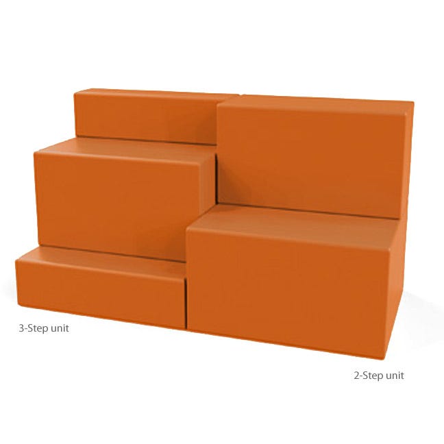 Marco Sonik 2 - Step Tiered Soft Seating 36" W x 34" H (LF1810 - G1) - SchoolOutlet