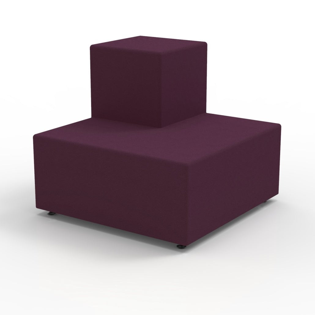 Marco Sonik 2 - Step Tiered Soft Seating Outside Corner 40" W x 34" H (LF1821 - G1) - SchoolOutlet