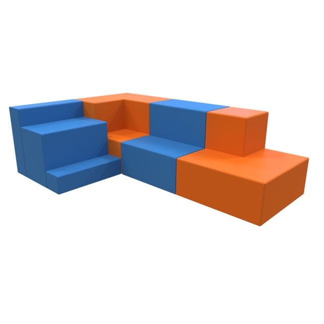 Marco Sonik 3 - Step Tiered Soft Seating 36" W x 34" H (LF1910 - G1) - SchoolOutlet
