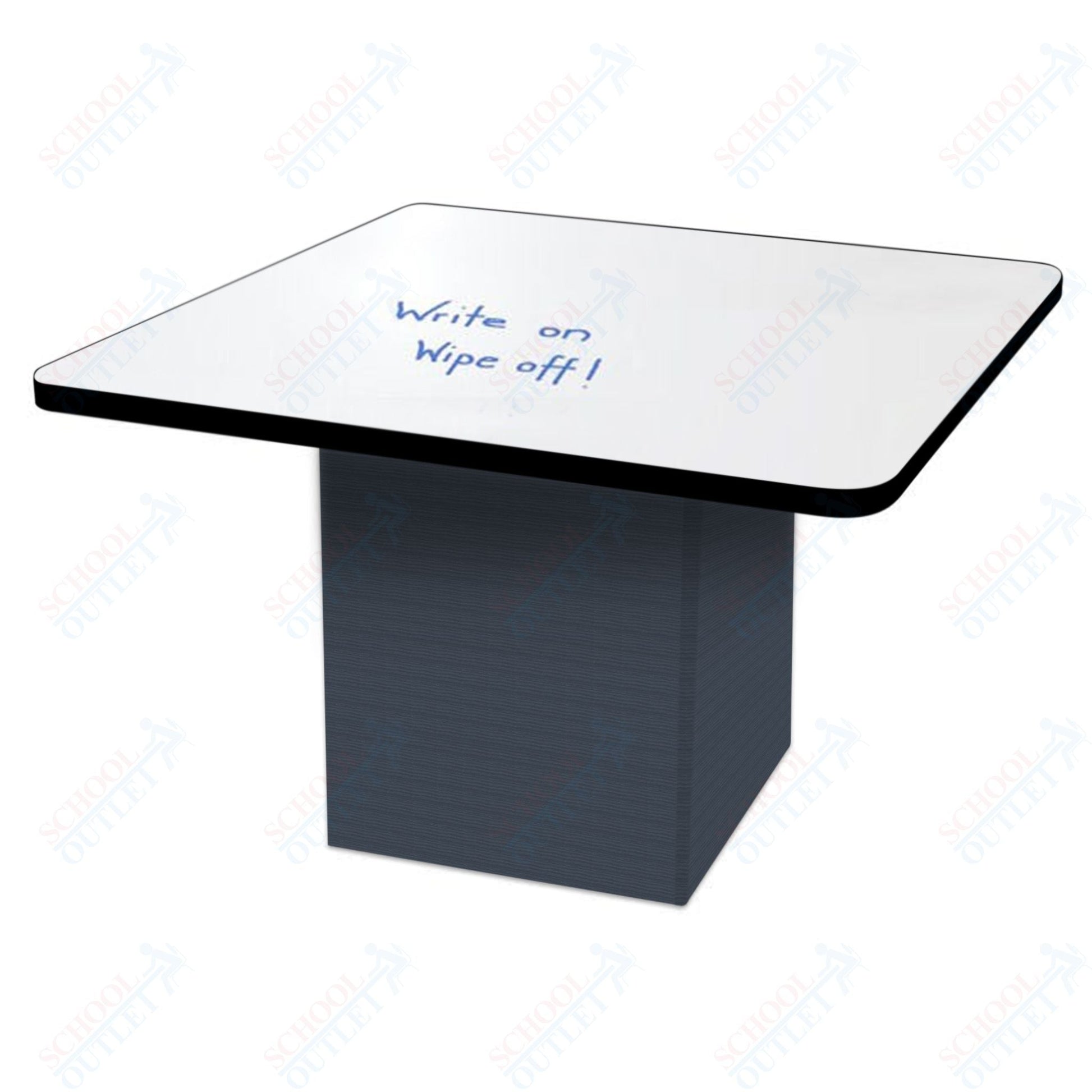 Marco Sonik Series Padded Base Square Dry Erase Table 29" height (LF2616 - G1 - DB) - SchoolOutlet
