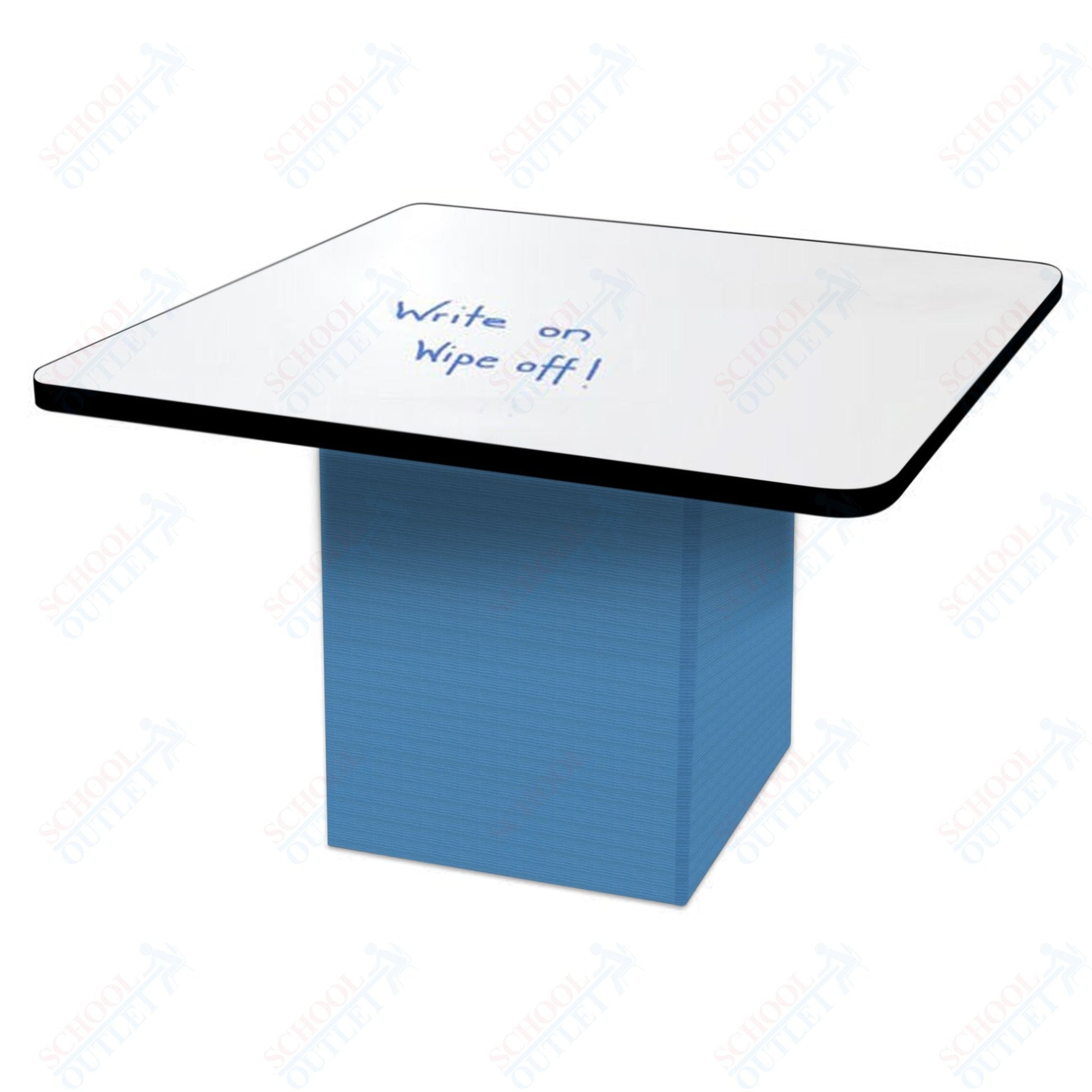 Marco Sonik Series Padded Base Square Dry Erase Table 29" height (LF2616 - G1 - DB) - SchoolOutlet