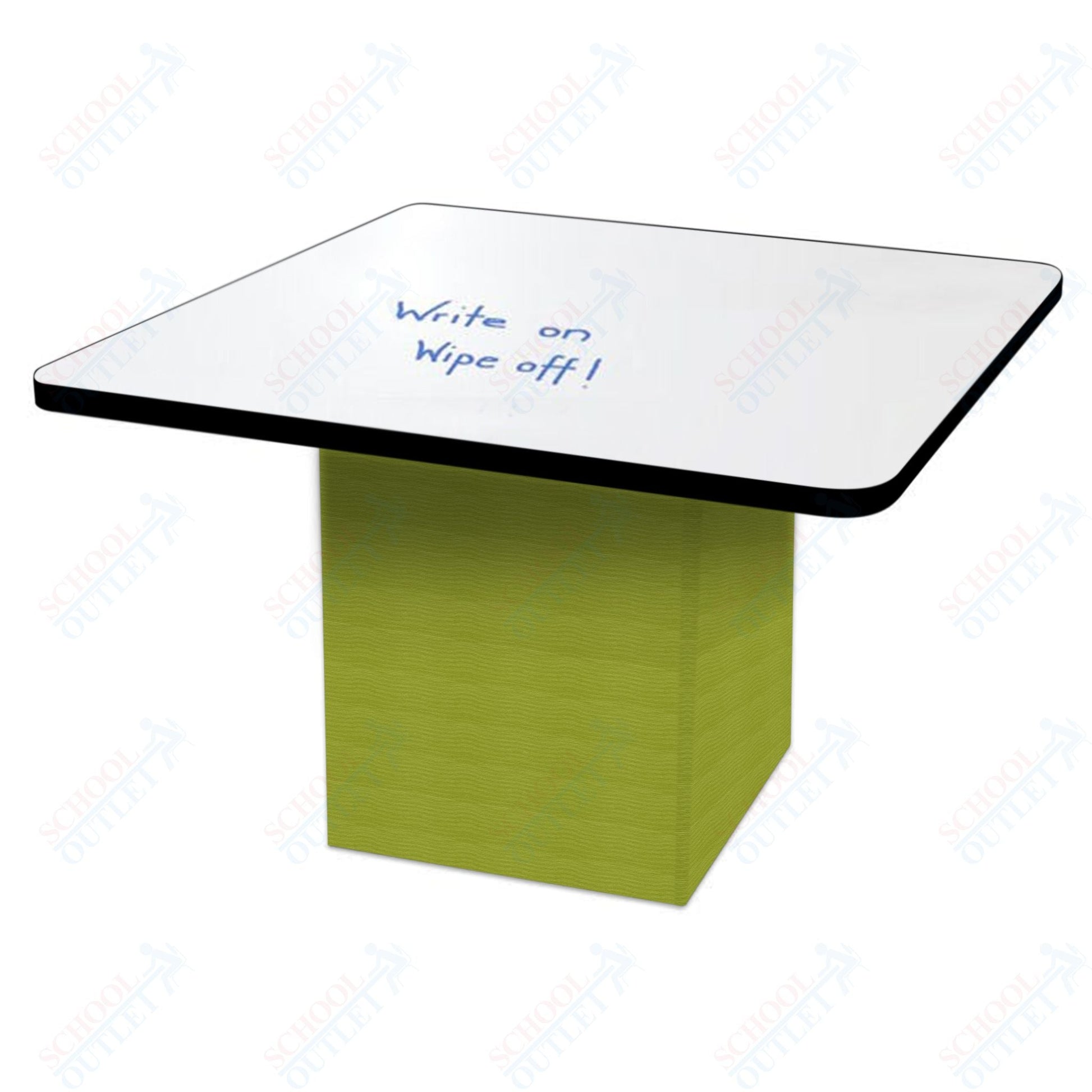 Marco Sonik Series Padded Base Square Dry Erase Table 29" height (LF2616 - G1 - DB) - SchoolOutlet