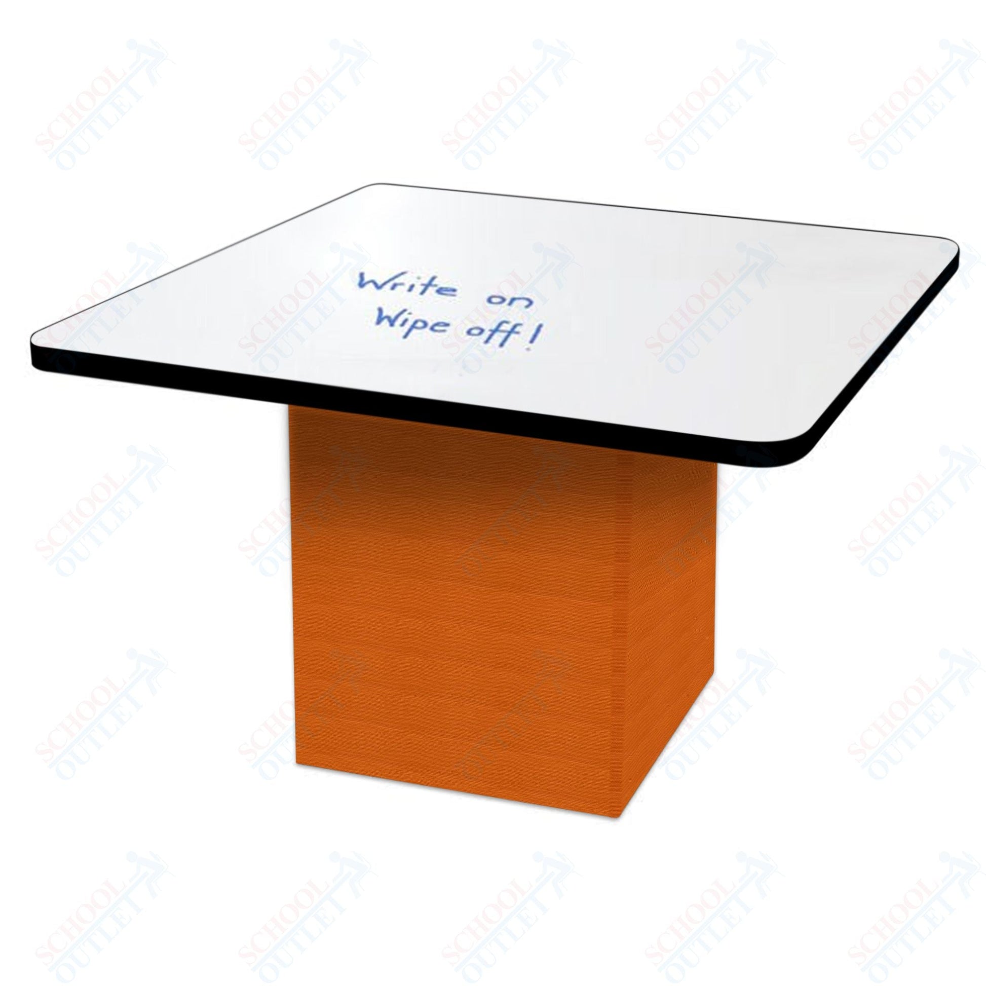 Marco Sonik Series Padded Base Square Dry Erase Table 29" height (LF2616 - G1 - DB) - SchoolOutlet