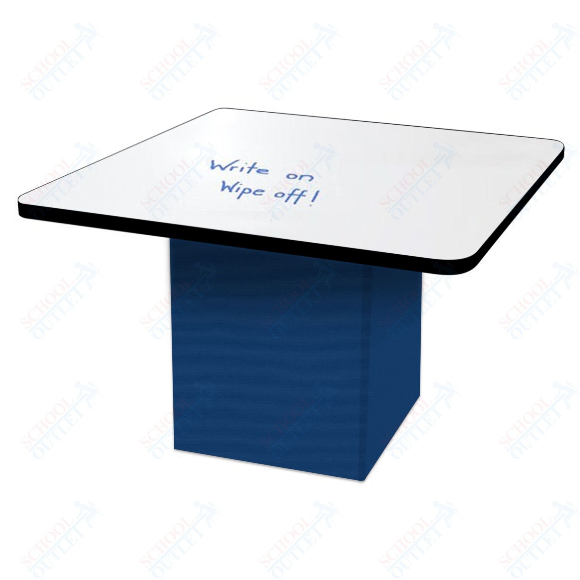 Marco Sonik Series Padded Base Square Dry Erase Table 29" height (LF2616 - G1 - DB) - SchoolOutlet