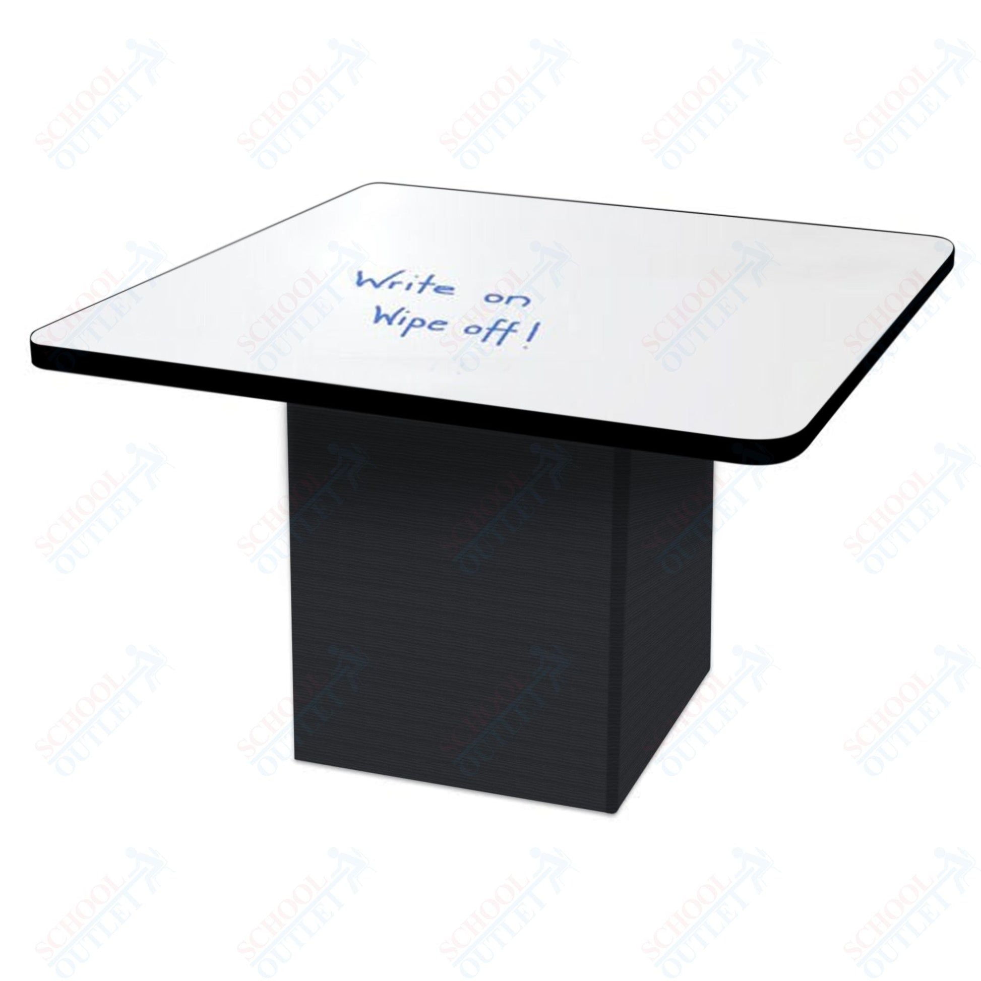 Marco Sonik Series Padded Base Square Dry Erase Table 29" height (LF2616 - G1 - DB) - SchoolOutlet