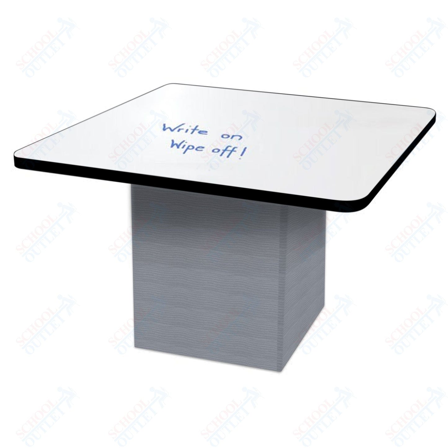 Marco Sonik Series Padded Base Square Dry Erase Table 29" height (LF2616 - G1 - DB) - SchoolOutlet