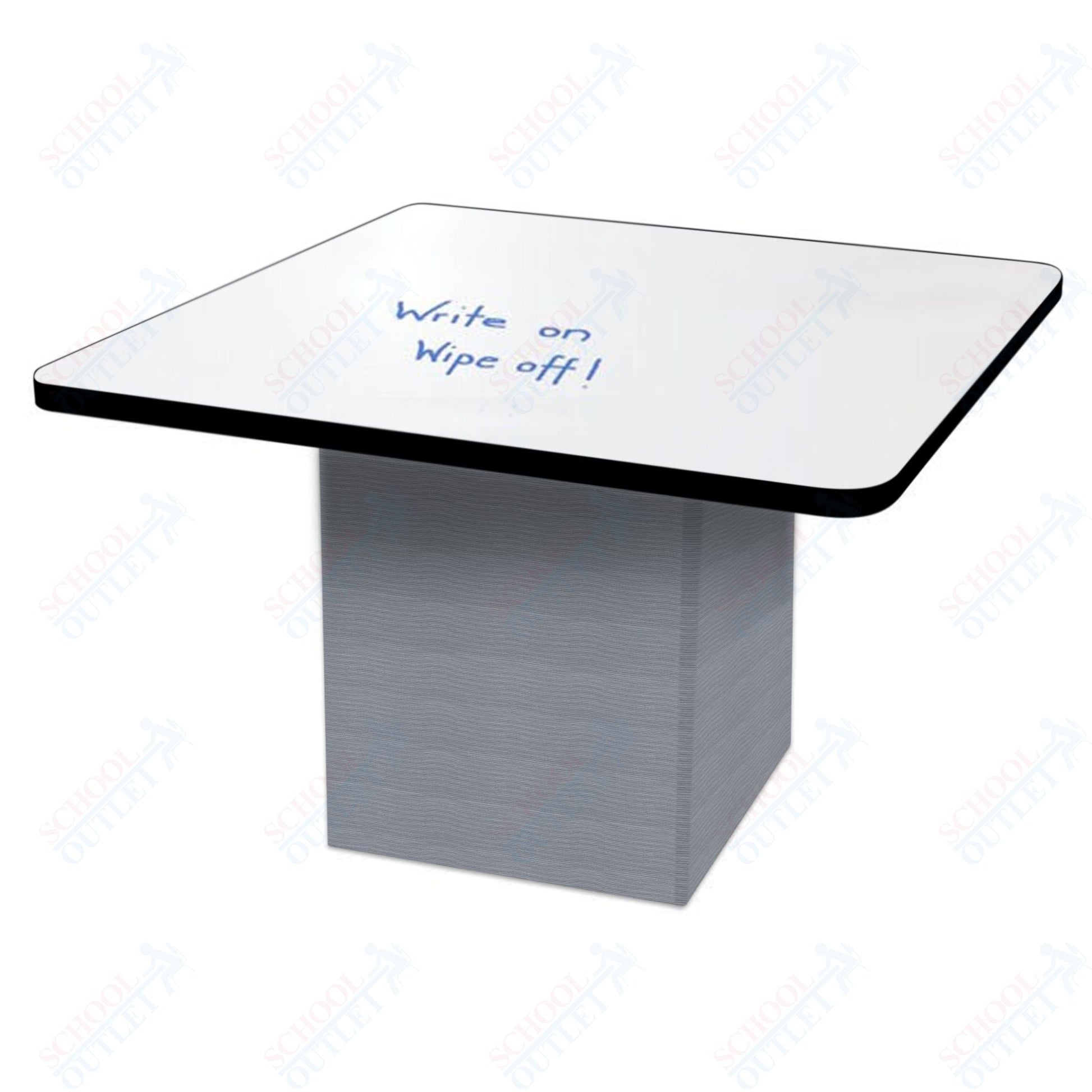 Marco Sonik Series Padded Base Square Dry Erase Table 29" height (LF2616 - G1 - DB) - SchoolOutlet