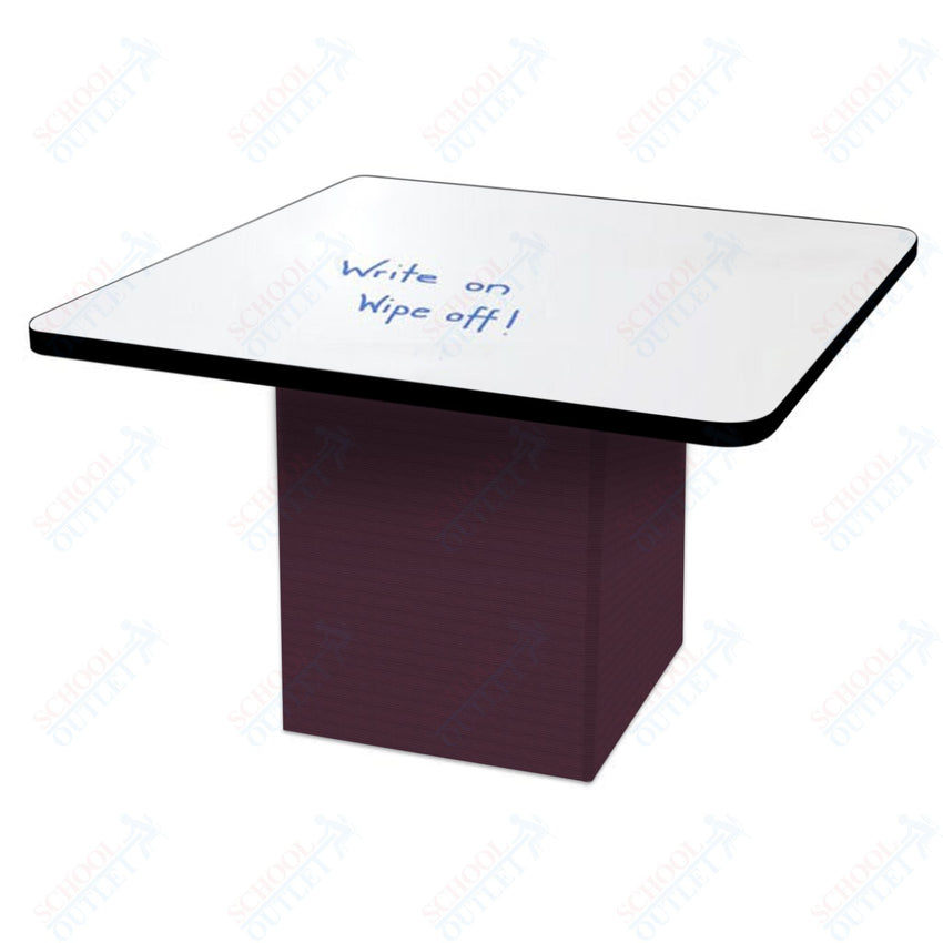 Marco Sonik Series Padded Base Square Dry Erase Table 29" height (LF2616 - G1 - DB) - SchoolOutlet