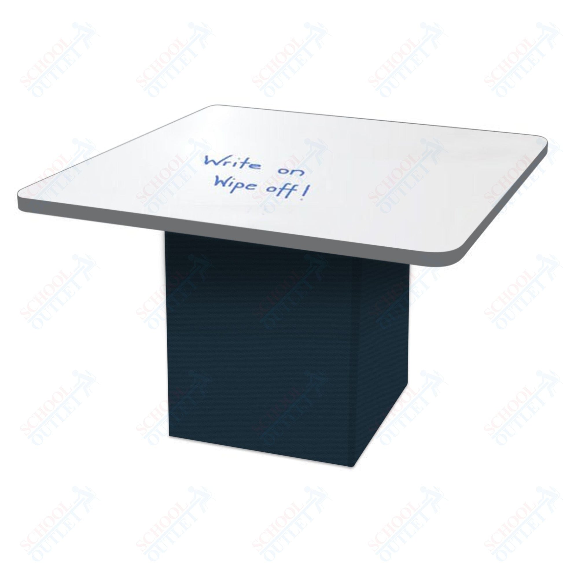 Marco Sonik Series Padded Base Square Dry Erase Table 29" height (LF2616 - G1 - DB) - SchoolOutlet