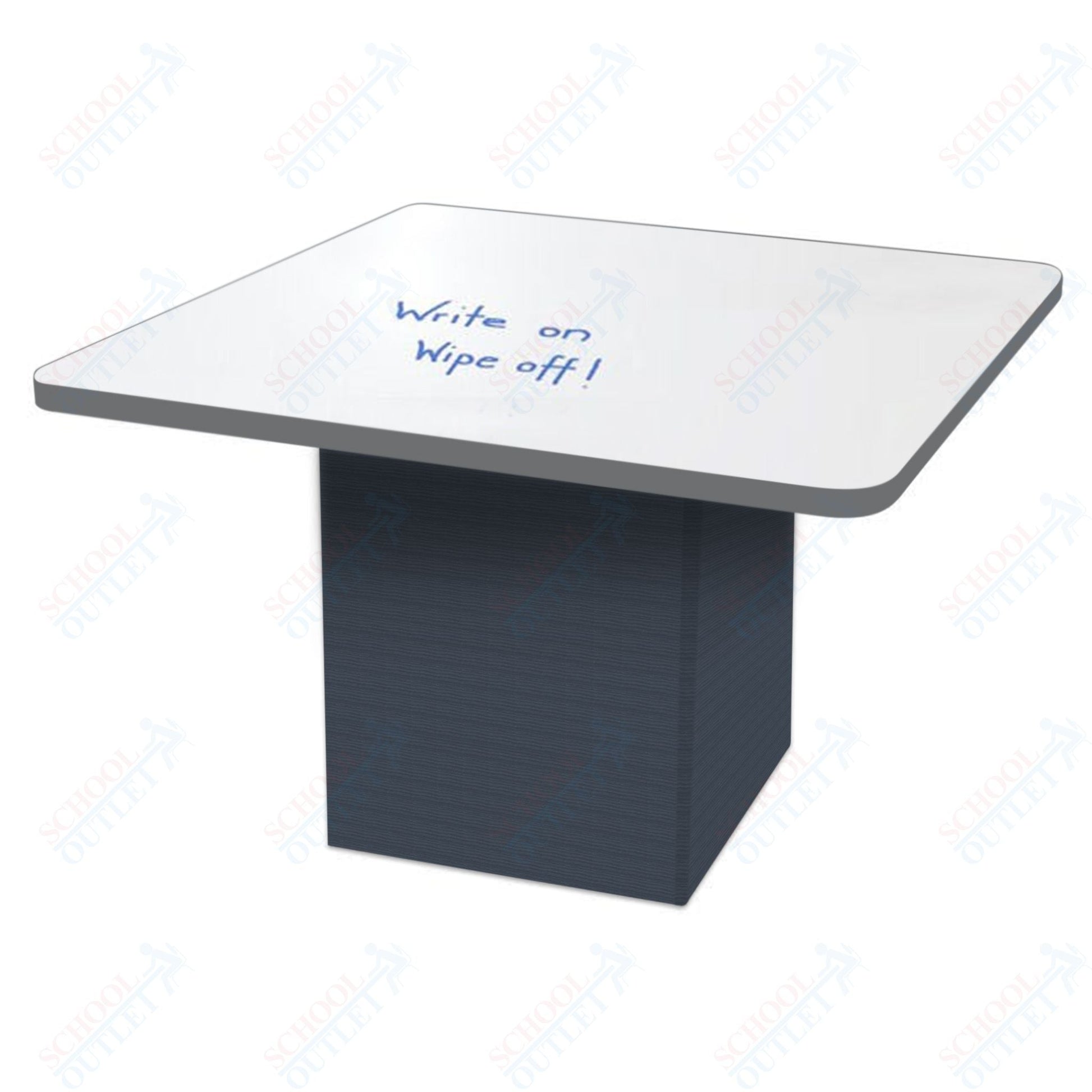 Marco Sonik Series Padded Base Square Dry Erase Table 29" height (LF2616 - G1 - DB) - SchoolOutlet