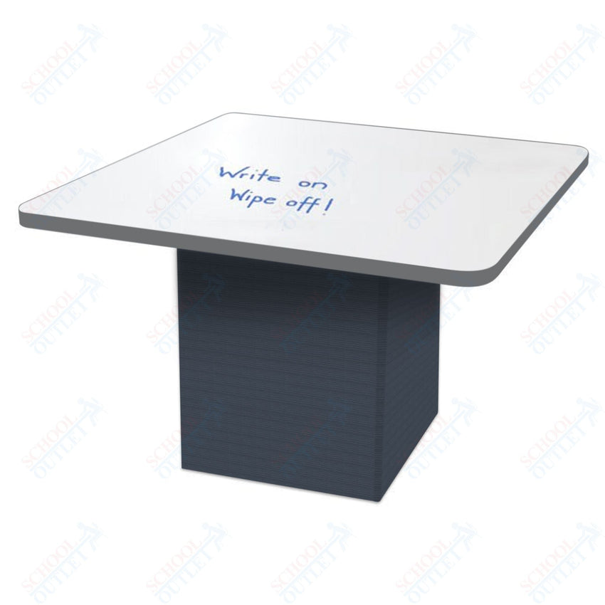 Marco Sonik Series Padded Base Square Dry Erase Table 29" height (LF2616 - G1 - DB) - SchoolOutlet