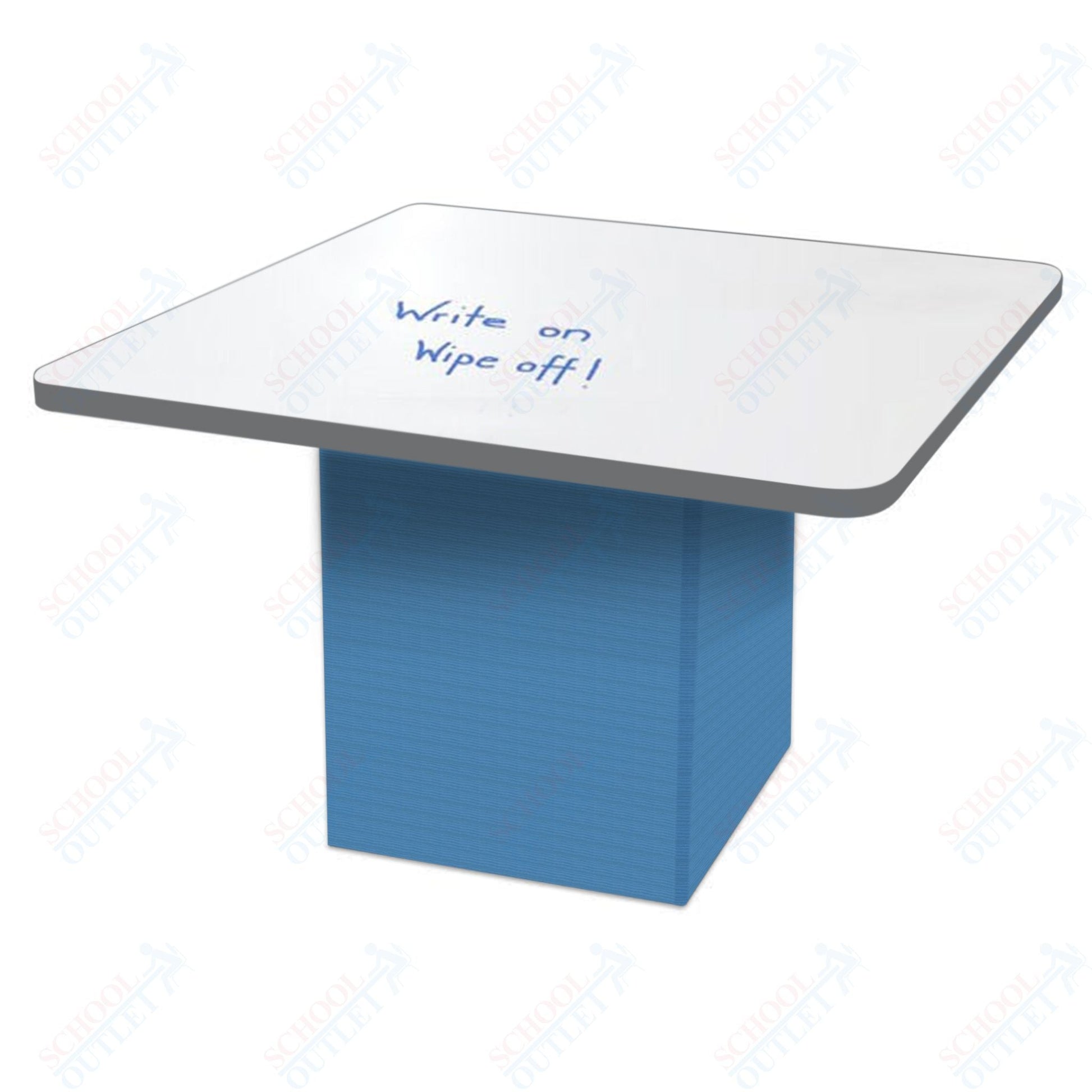 Marco Sonik Series Padded Base Square Dry Erase Table 29" height (LF2616 - G1 - DB) - SchoolOutlet