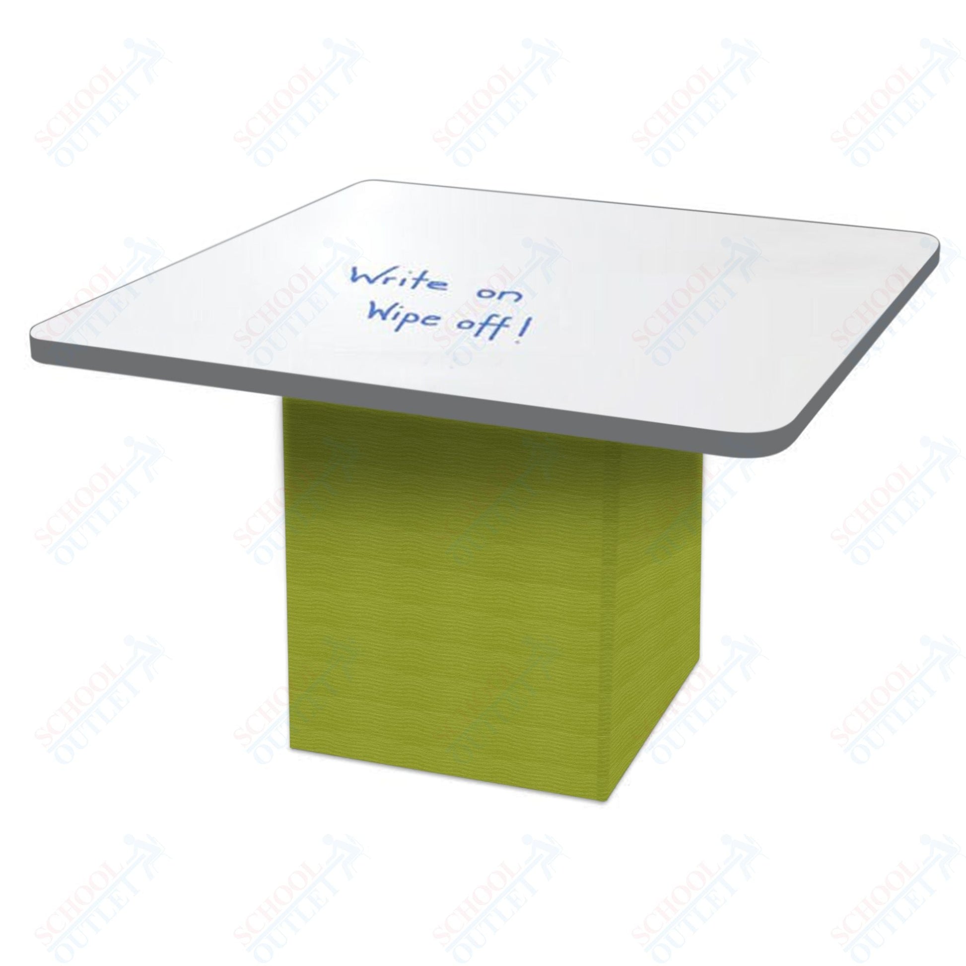 Marco Sonik Series Padded Base Square Dry Erase Table 29" height (LF2616 - G1 - DB) - SchoolOutlet