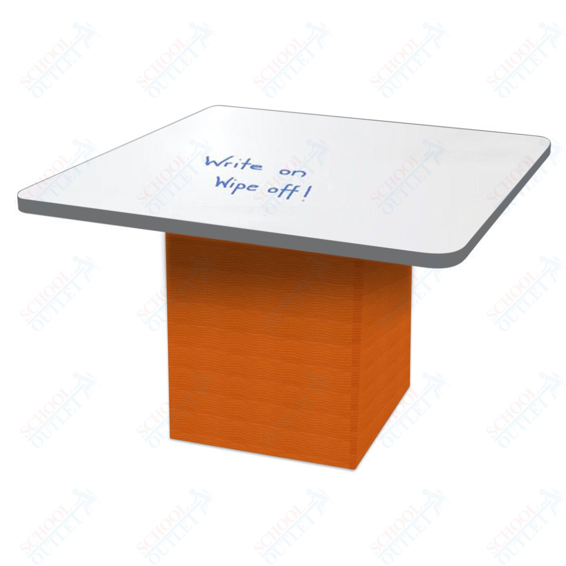Marco Sonik Series Padded Base Square Dry Erase Table 29" height (LF2616 - G1 - DB) - SchoolOutlet