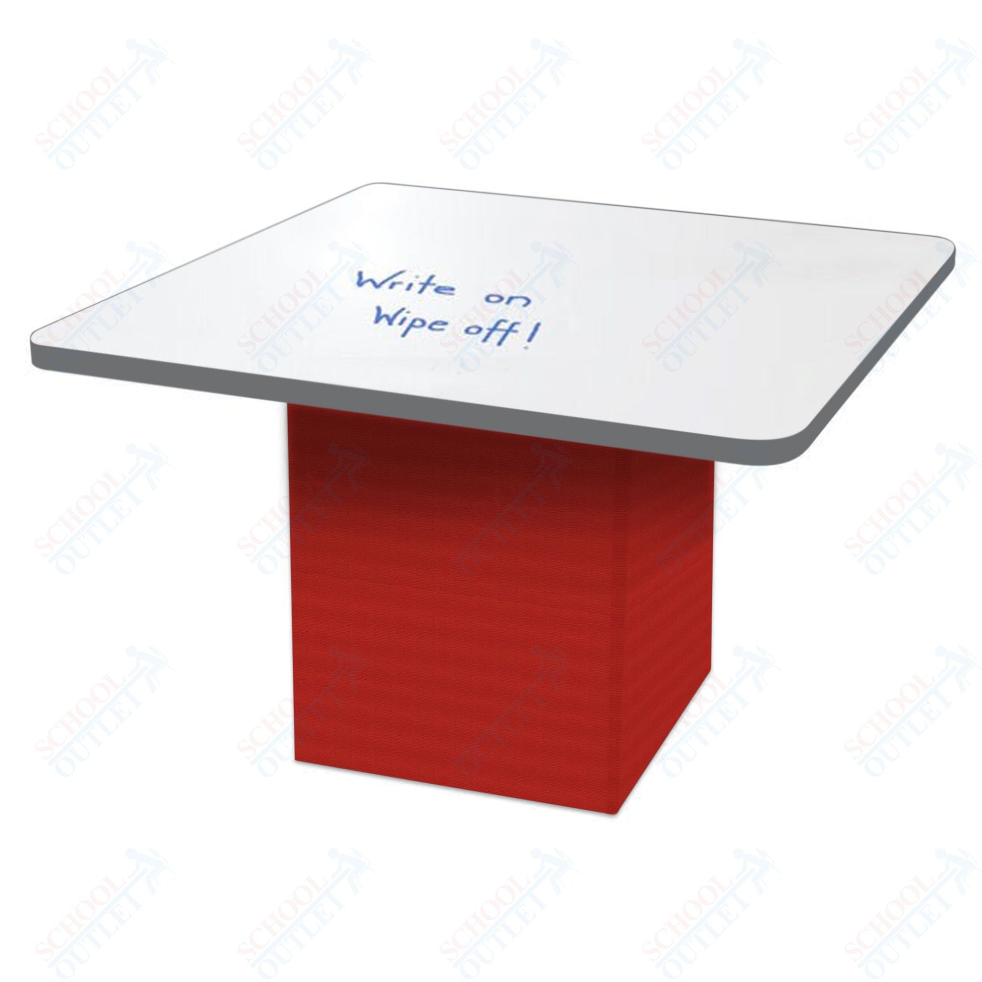 Marco Sonik Series Padded Base Square Dry Erase Table 29" height (LF2616 - G1 - DB) - SchoolOutlet