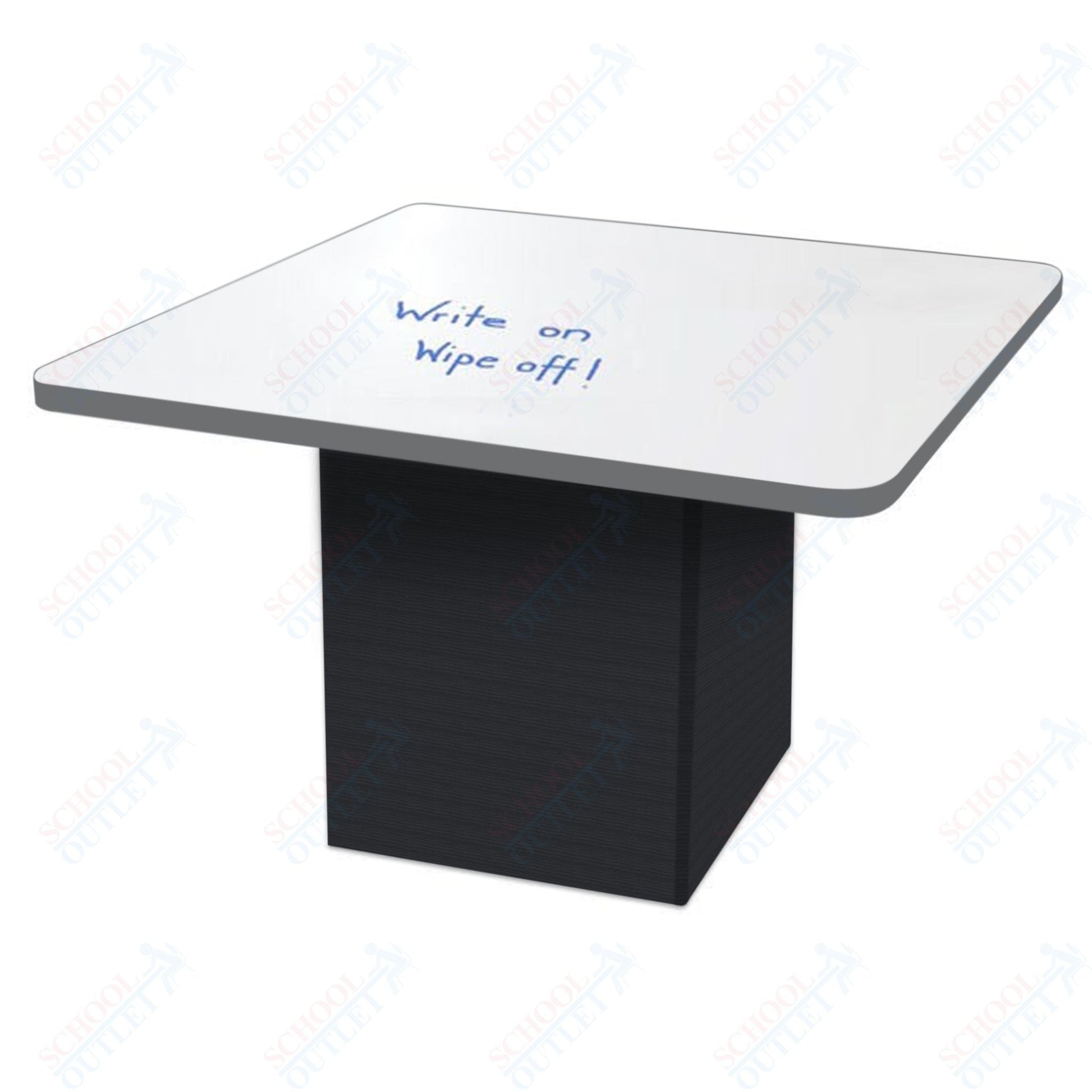Marco Sonik Series Padded Base Square Dry Erase Table 29" height (LF2616 - G1 - DB) - SchoolOutlet