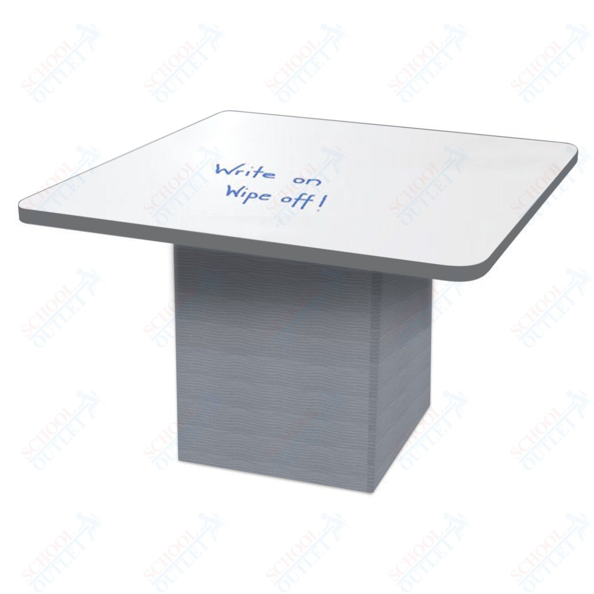 Marco Sonik Series Padded Base Square Dry Erase Table 29" height (LF2616 - G1 - DB) - SchoolOutlet