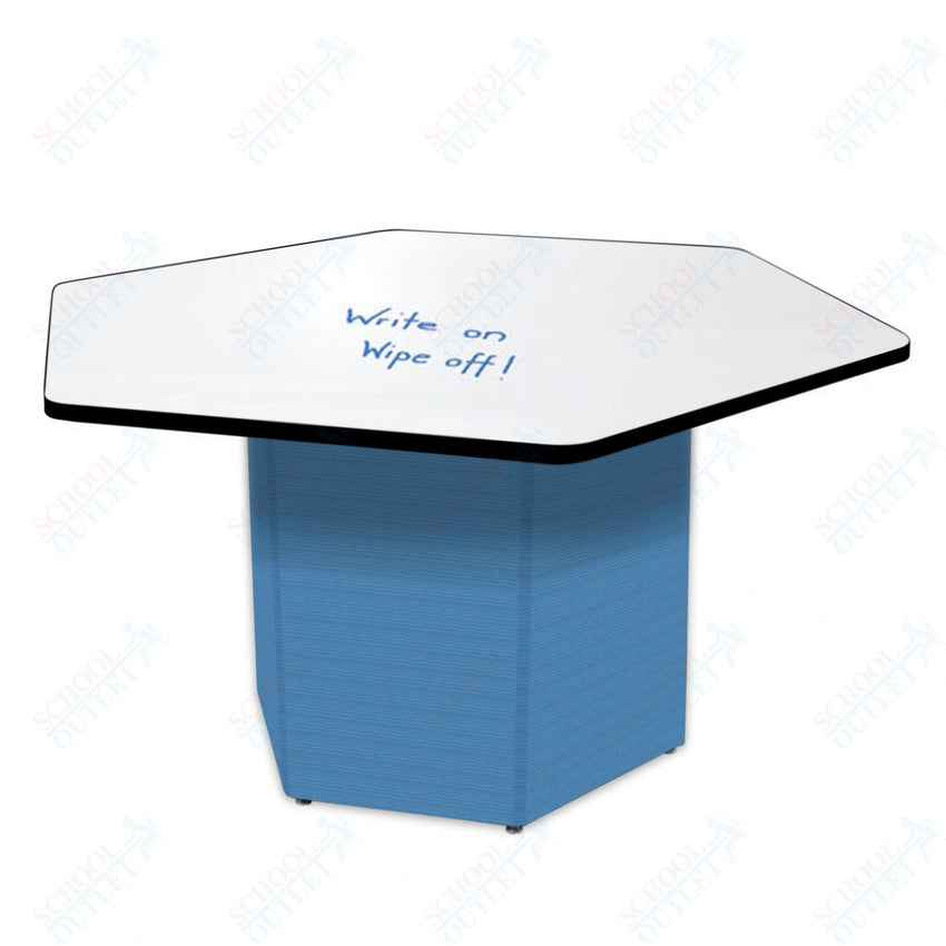 Marco Sonik Series Padded Base Hexagon Dry Erase Table 26" height (LF2653 - G1 - DA) - SchoolOutlet
