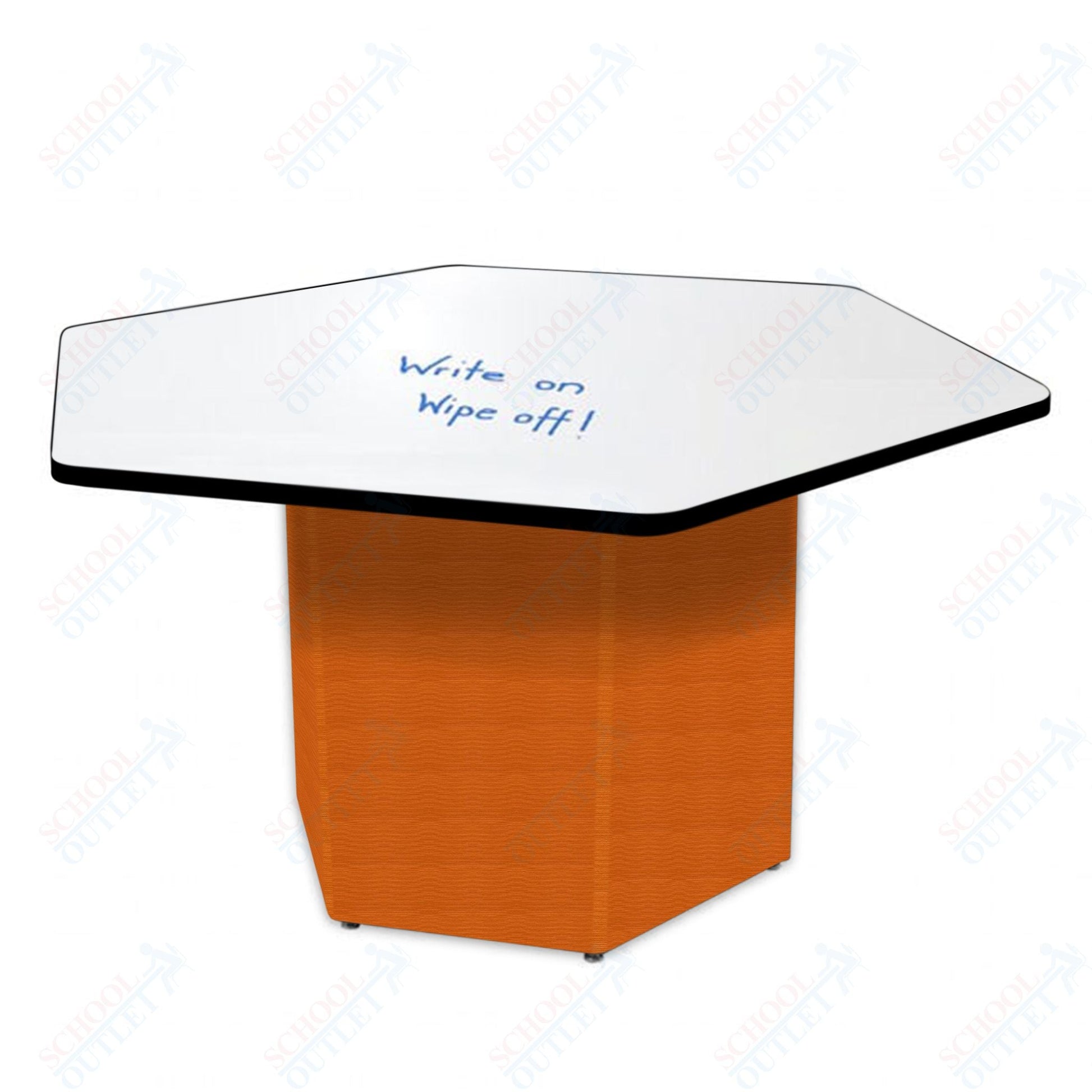 Marco Sonik Series Padded Base Hexagon Dry Erase Table 29" height (LF2653 - G1 - DB) - SchoolOutlet