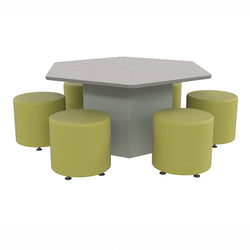 Marco Sonik Series Padded Base Hexagon Table 26" height (LF2653-G1-MA)