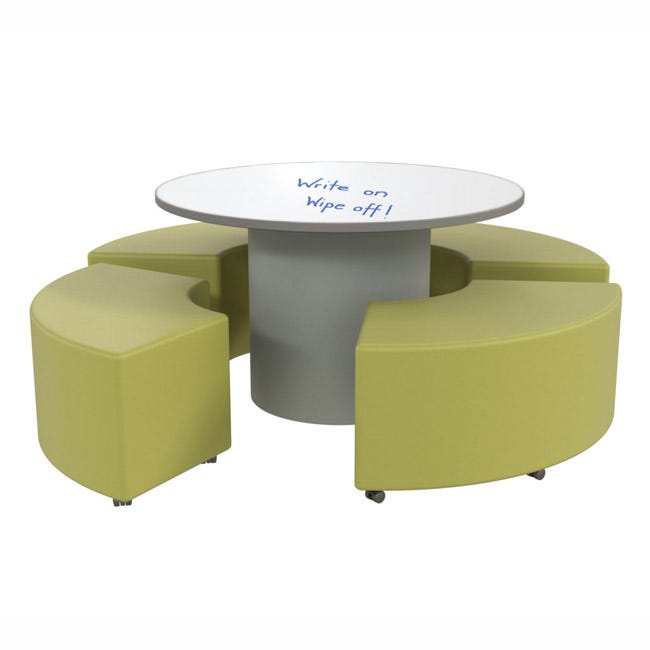 Marco Sonik Series 48" Padded Base Round Table 26" height Dry Erase (LF2666 - G1 - DA) - SchoolOutlet