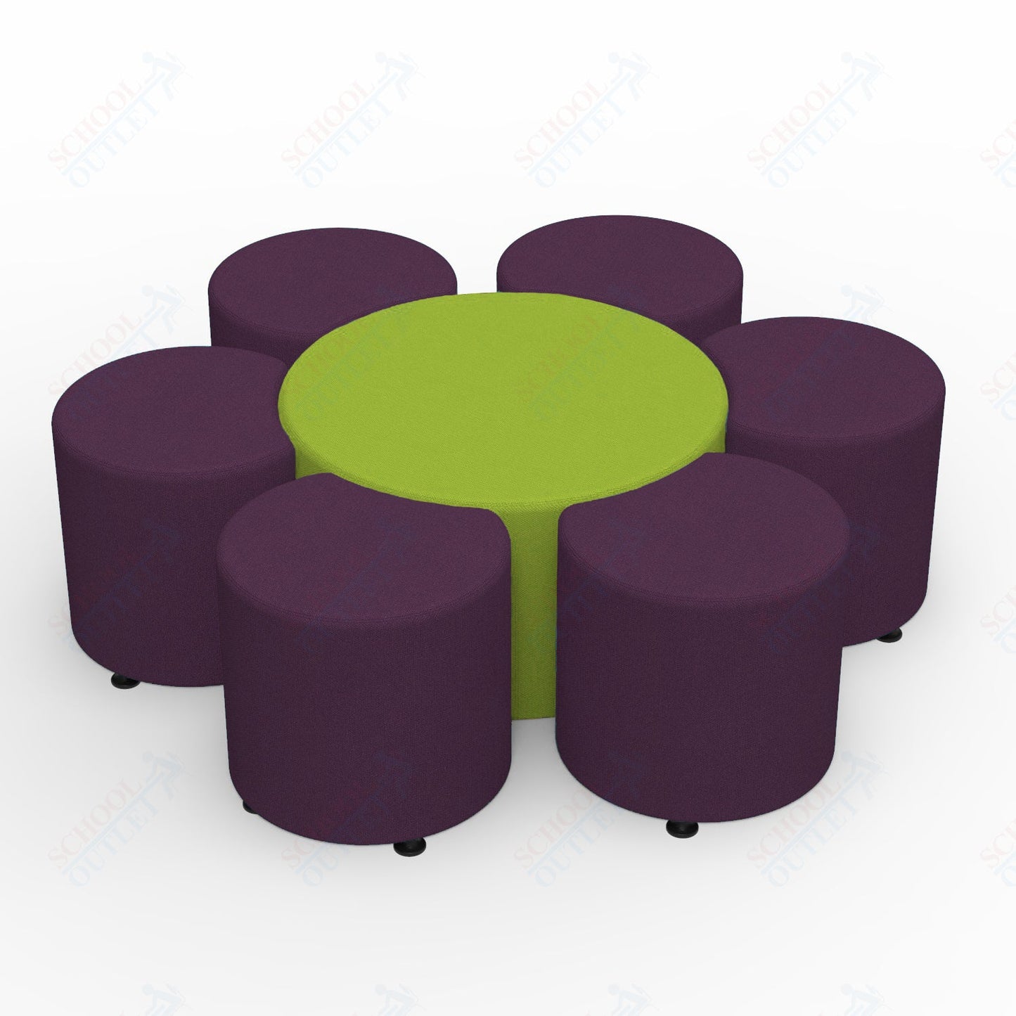 Marco Sonik Series Flower Soft Seating Set 18" height (LF9015 - G2) - SchoolOutlet
