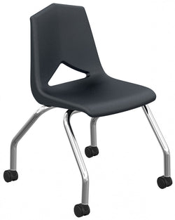 Marco MG 1100 Series V-Back Caster Chair 18" Seat Height Chrome Frame (MG1141-18CR)