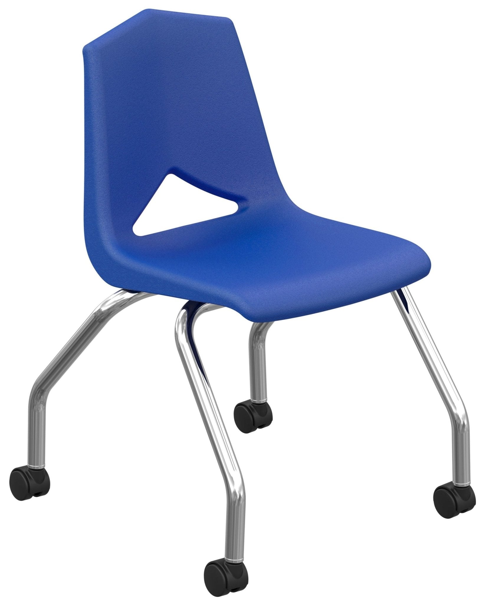 Marco MG 1100 Series V - Back Caster Chair 18" Seat Height Chrome Frame (MG1141 - 18CR) - SchoolOutlet