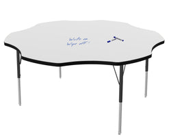 Marco MG2200 Series 60" Flower Activity Table w/ Dry Erase Top Adj Height 21"-30" (MG2208-DB)