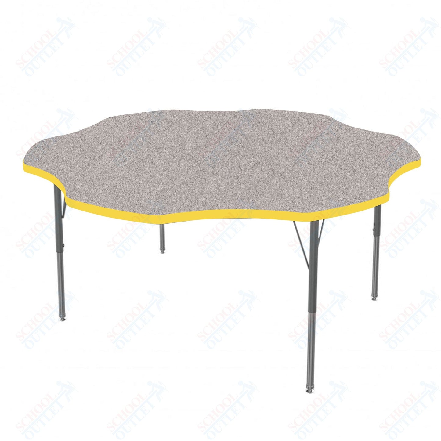 Marco MG2200 Series 60" Flower Activity Table Adjustable Height 21" - 30" (MG2208 - MB) - SchoolOutlet
