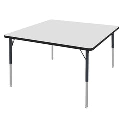 Marco MG2200 Series 48" Square Activity Table w/ Dry Erase Top Adj Height 21"-30" (MG2216-DB)