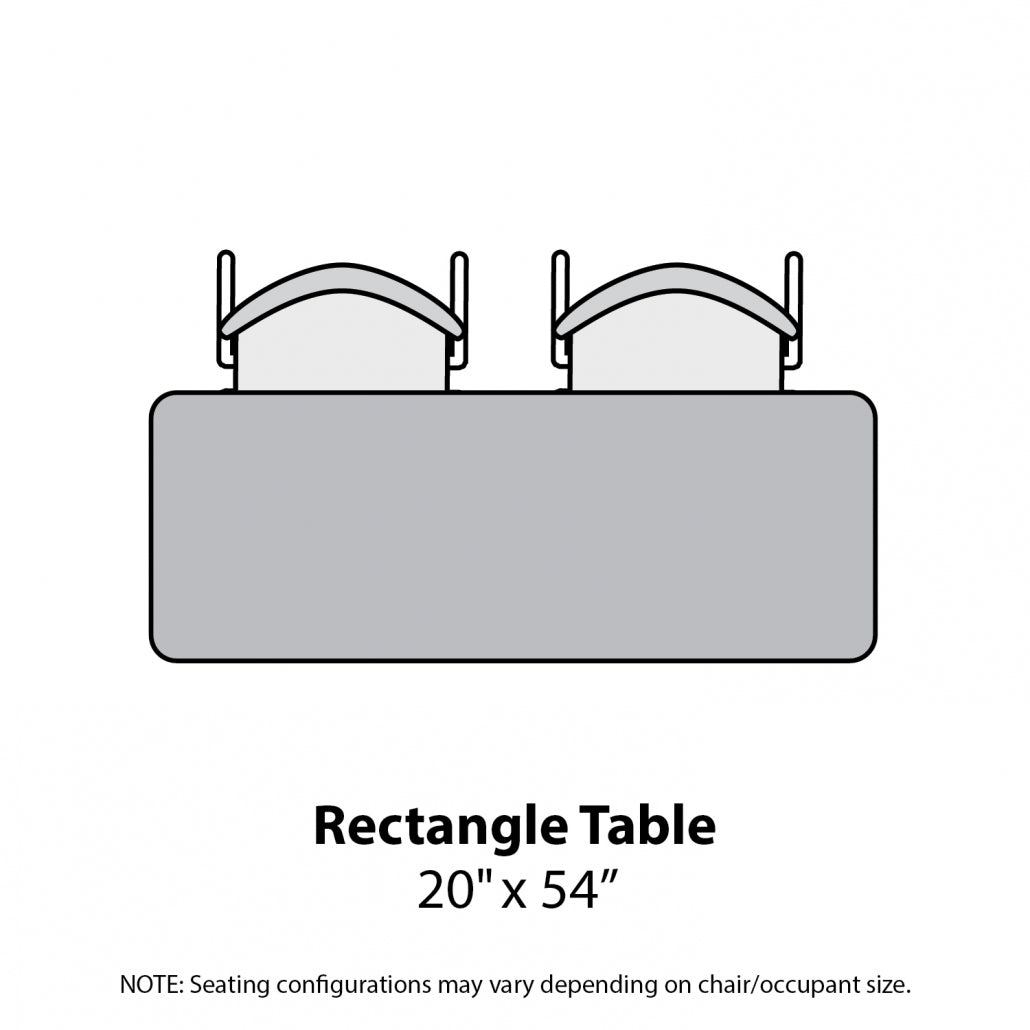 Marco MG2200 Series Rectangle Preschool Table 20" x 54" Adjustable Height 16" - 24" (MG2221 - MA) - SchoolOutlet