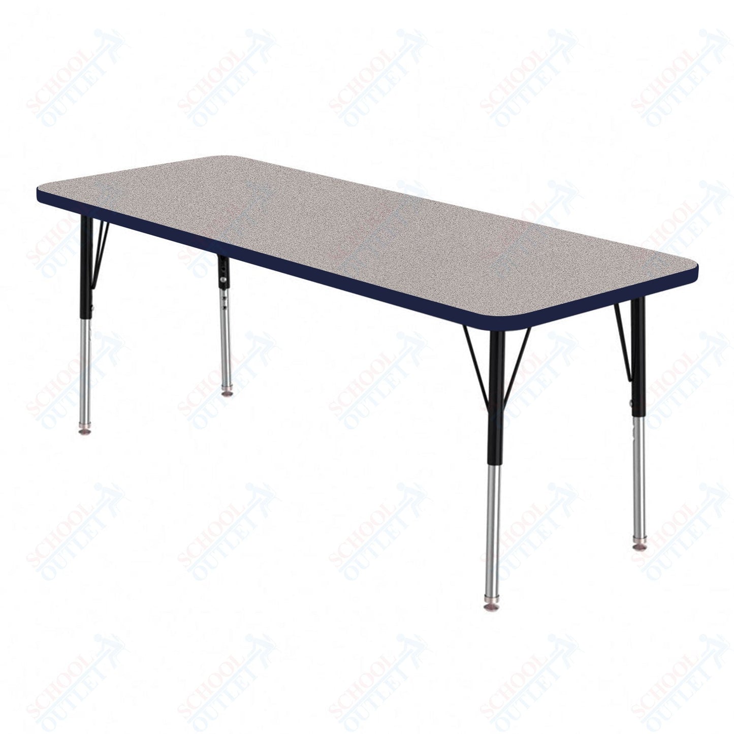 Marco MG2200 Series Rectangle Activity Table 20" x 54" Adjustable Height 21" - 30" (MG2221 - MB) - SchoolOutlet