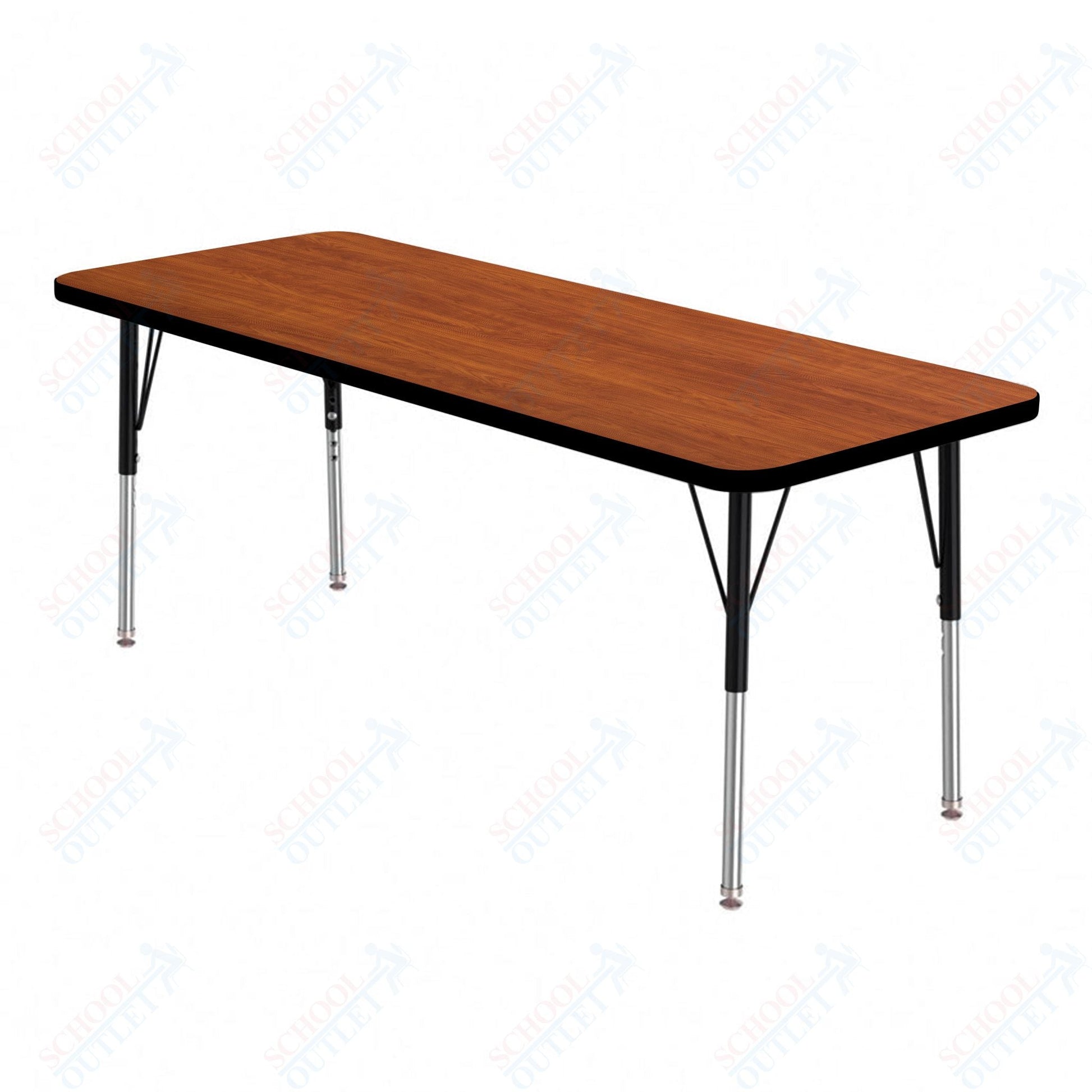 Marco MG2200 Series Rectangle Preschool Table 20" x 60" Adjustable Height 16" - 24" (MG2222 - MA) - SchoolOutlet