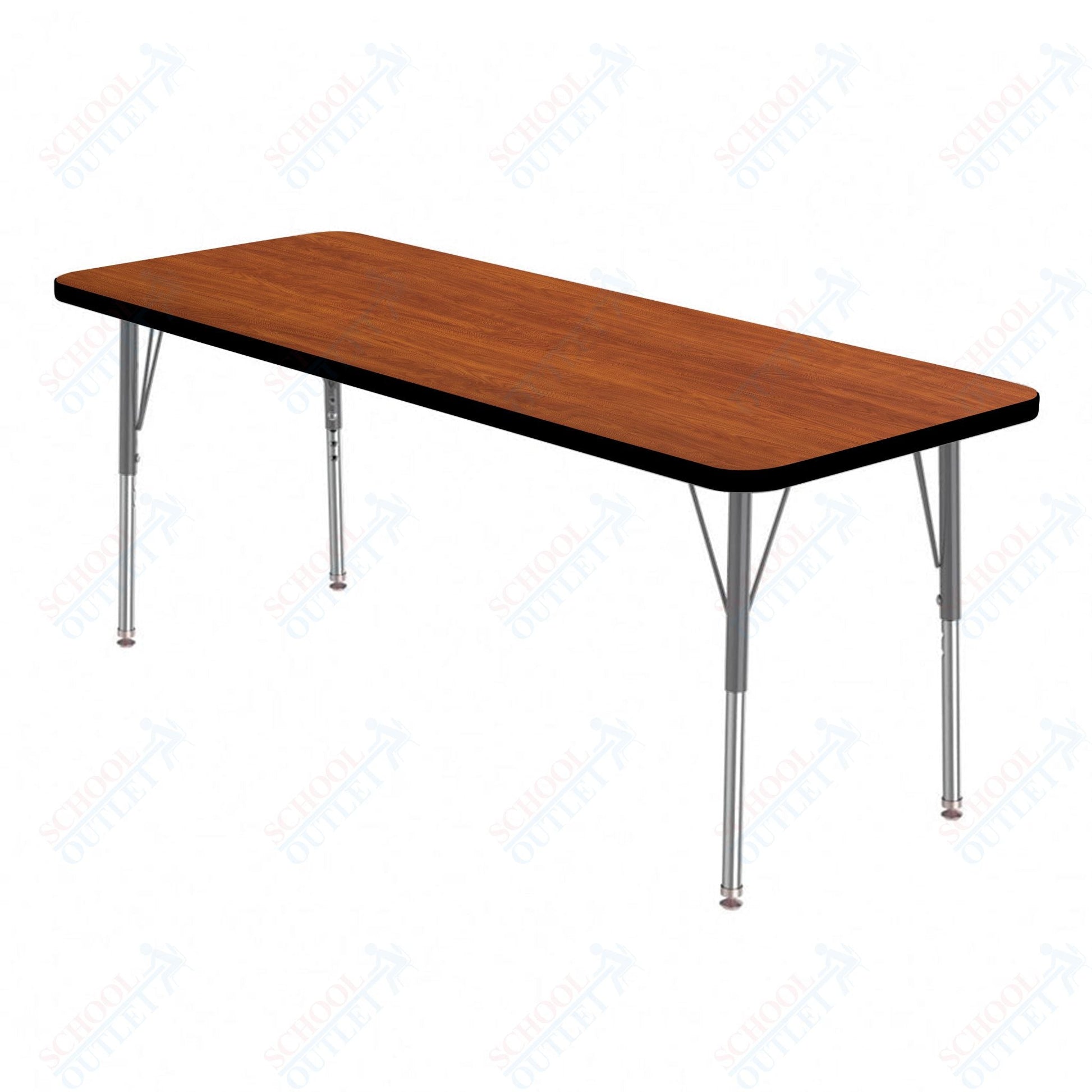 Marco MG2200 Series Rectangle Preschool Table 20" x 60" Adjustable Height 16" - 24" (MG2222 - MA) - SchoolOutlet