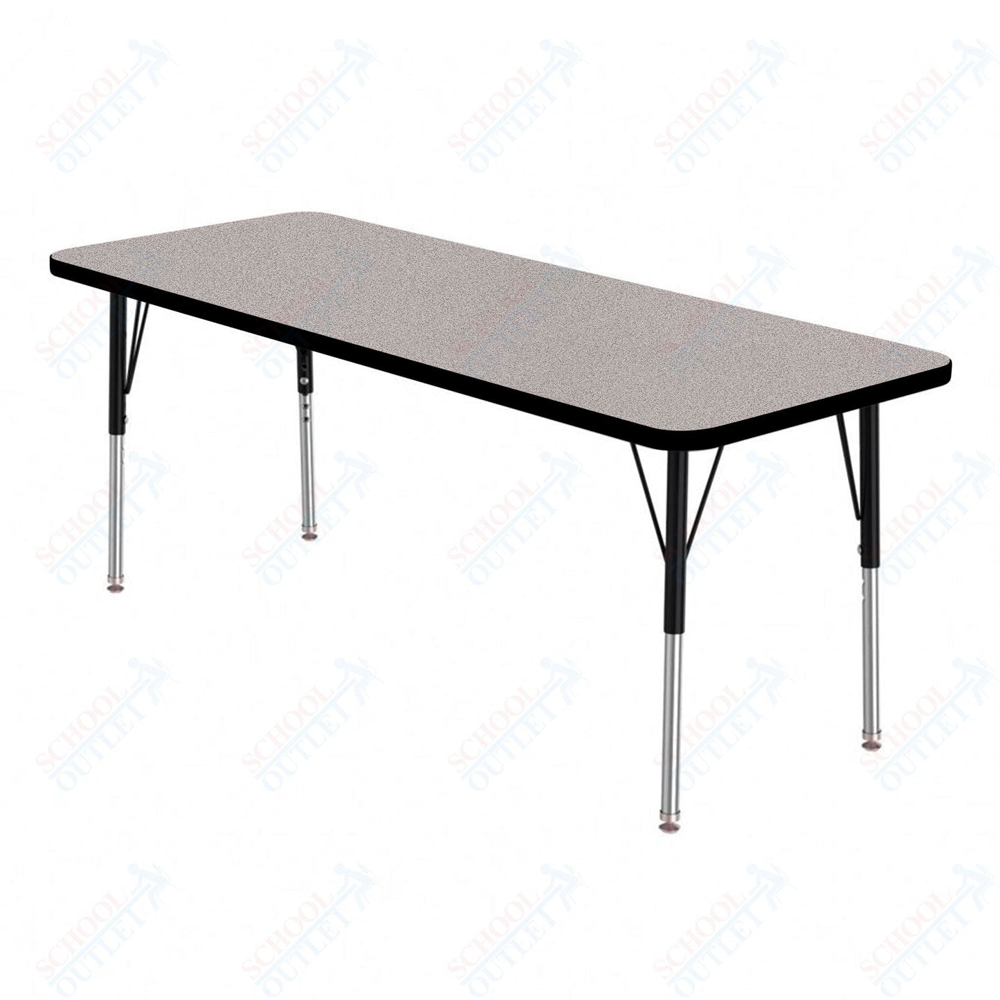 Marco MG2200 Series Rectangle Preschool Table 20" x 60" Adjustable Height 16" - 24" (MG2222 - MA) - SchoolOutlet