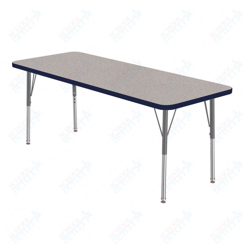 Marco MG2200 Series Rectangle Preschool Table 20" x 60" Adjustable Height 16" - 24" (MG2222 - MA) - SchoolOutlet