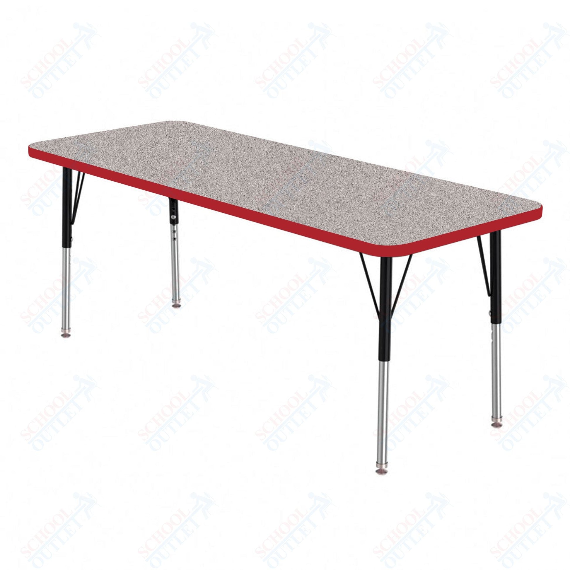 Marco MG2200 Series Rectangle Preschool Table 20" x 60" Adjustable Height 16" - 24" (MG2222 - MA) - SchoolOutlet